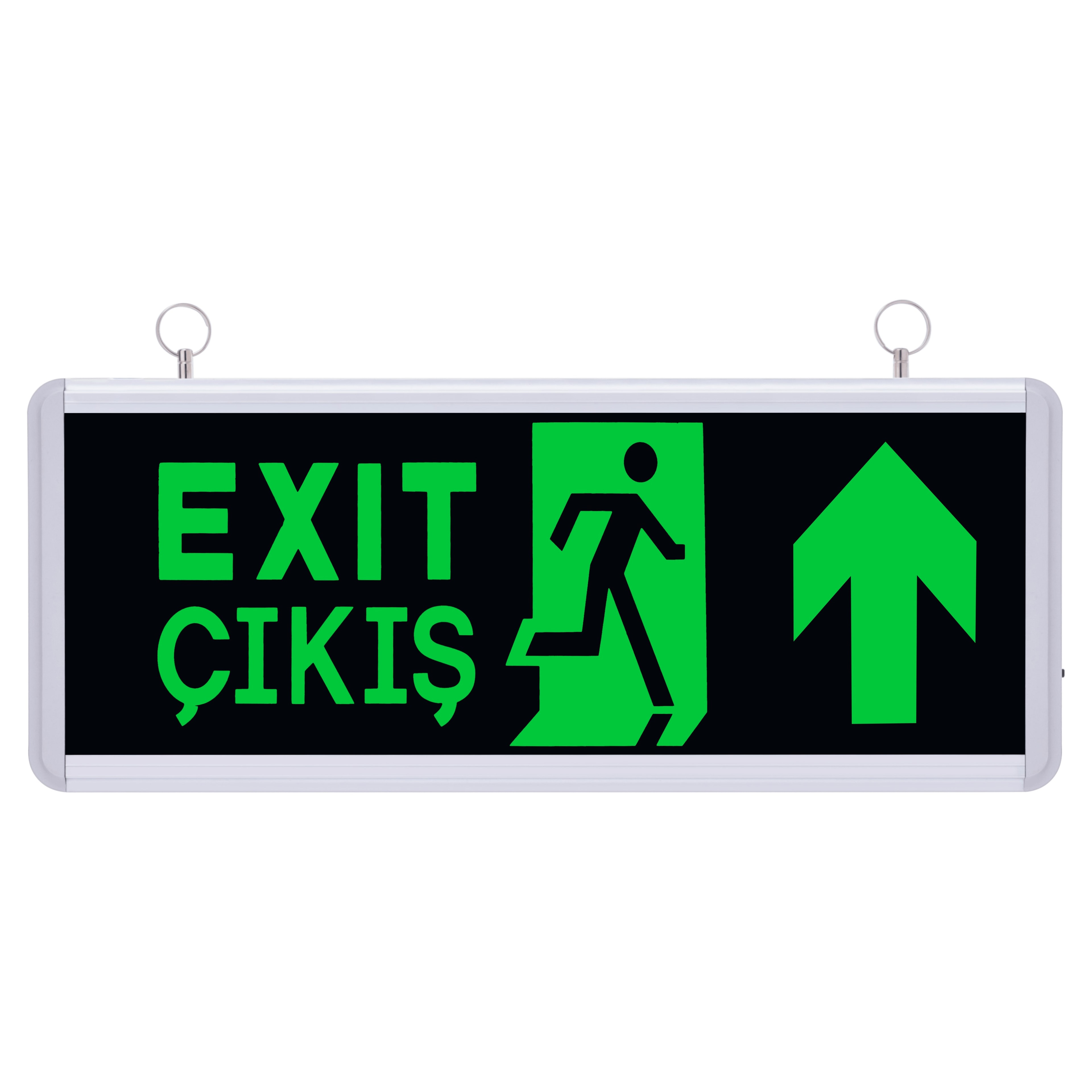 Exit - Çıkış Sağ & Sol/Aşağı/Yukarı Yönlü 180 Dk Exit Yönlendirme Armatürü Acil Çıkış - Yukarı