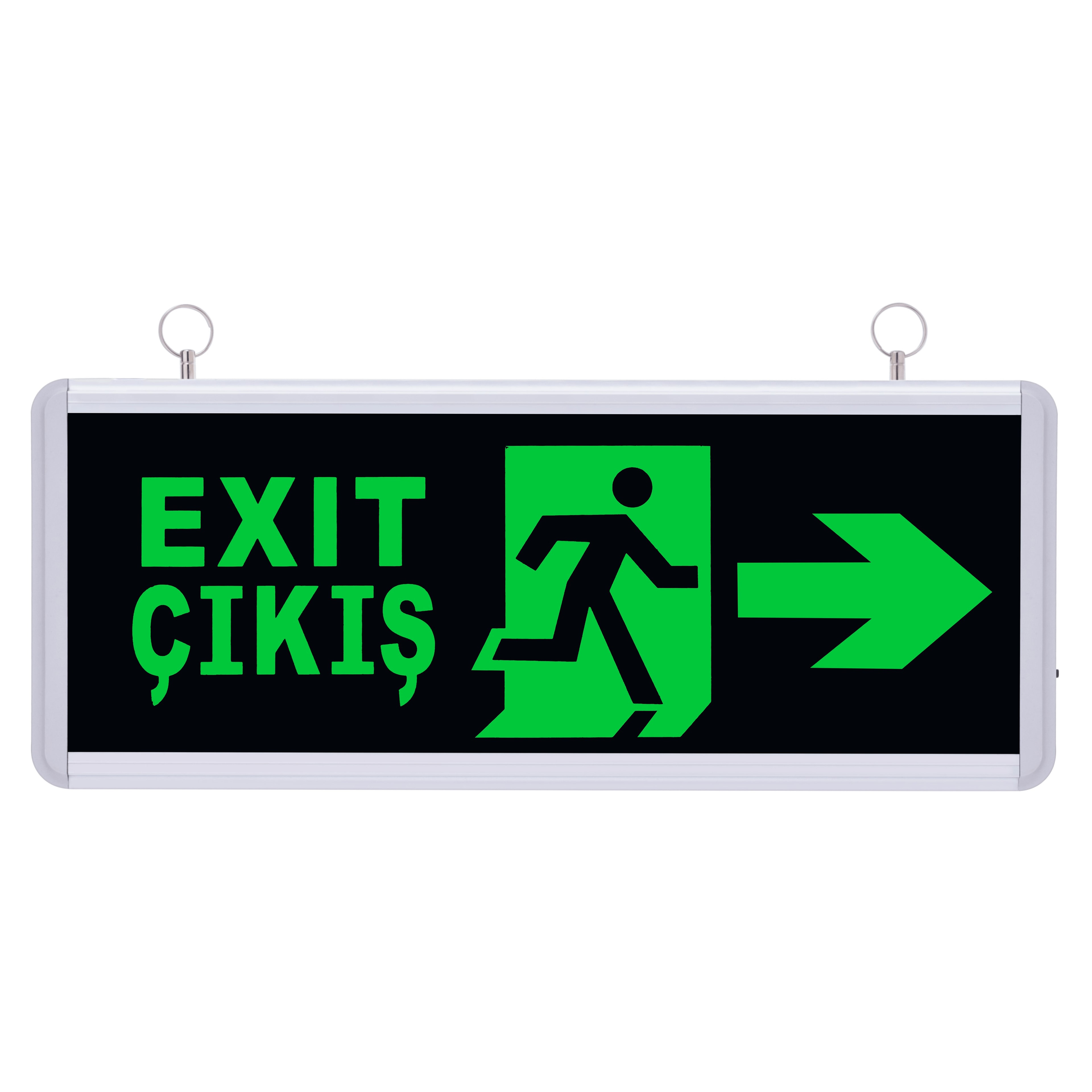 Exit - Çıkış Sağ & Sol/Aşağı/Yukarı Yönlü 180 Dk Exit Yönlendirme Armatürü Acil Çıkış