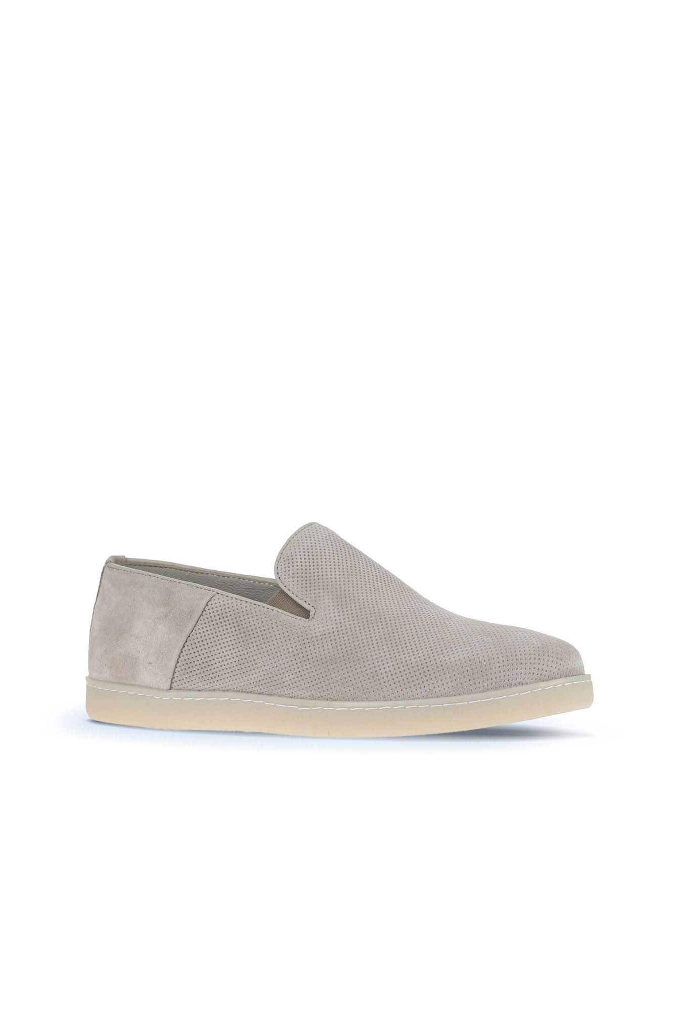 BEJ SÜET BASKILI ERKEK LOAFER
