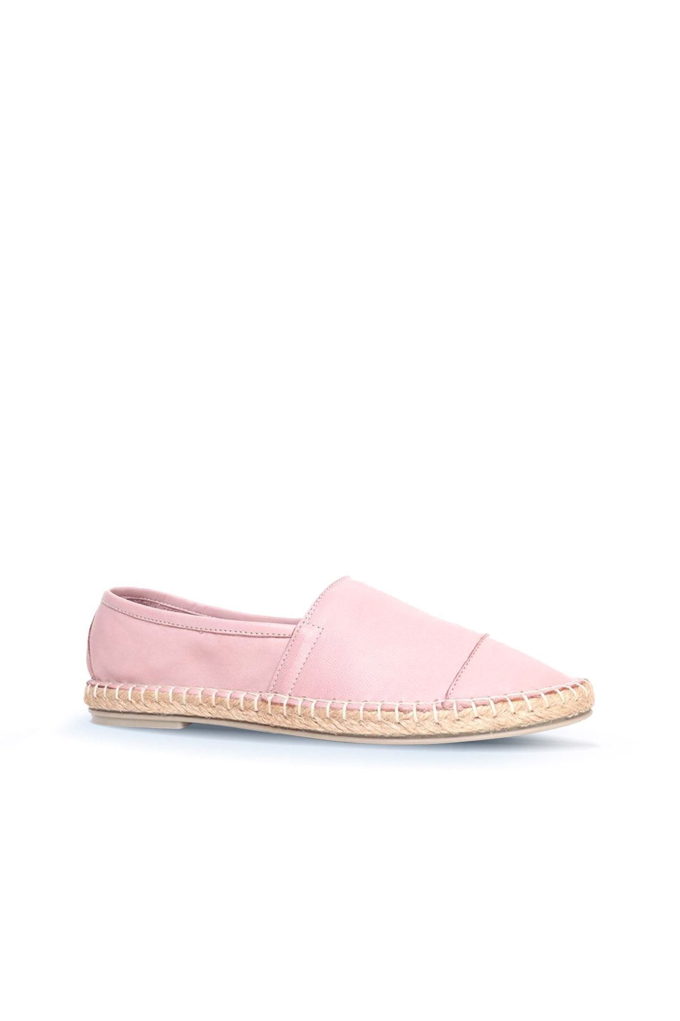 GÜL KURUSU DERİ KADIN ESPADRİL AYAKKABI