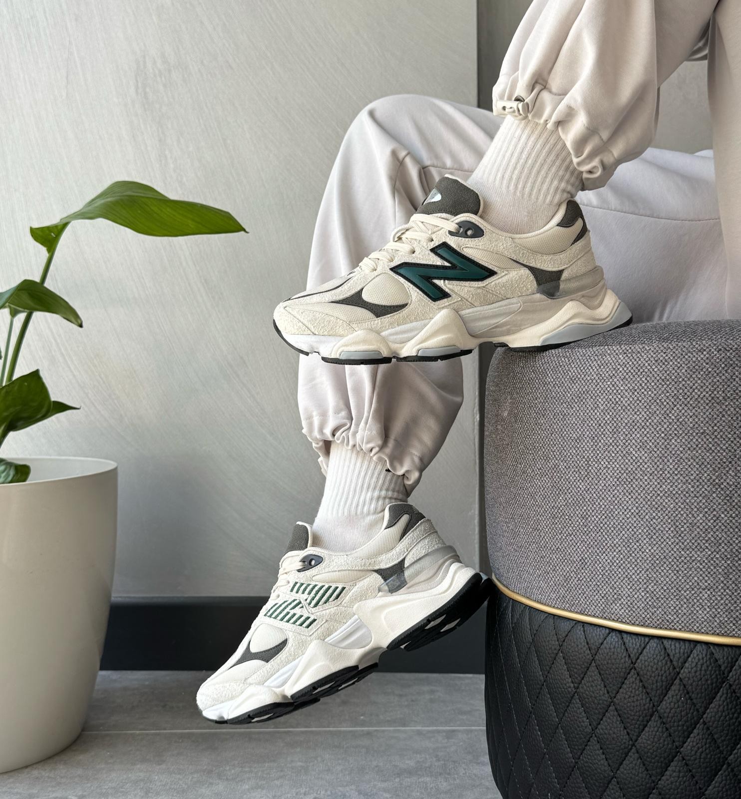 9060 Nb Günlük Sneakers - Bej Yeşil