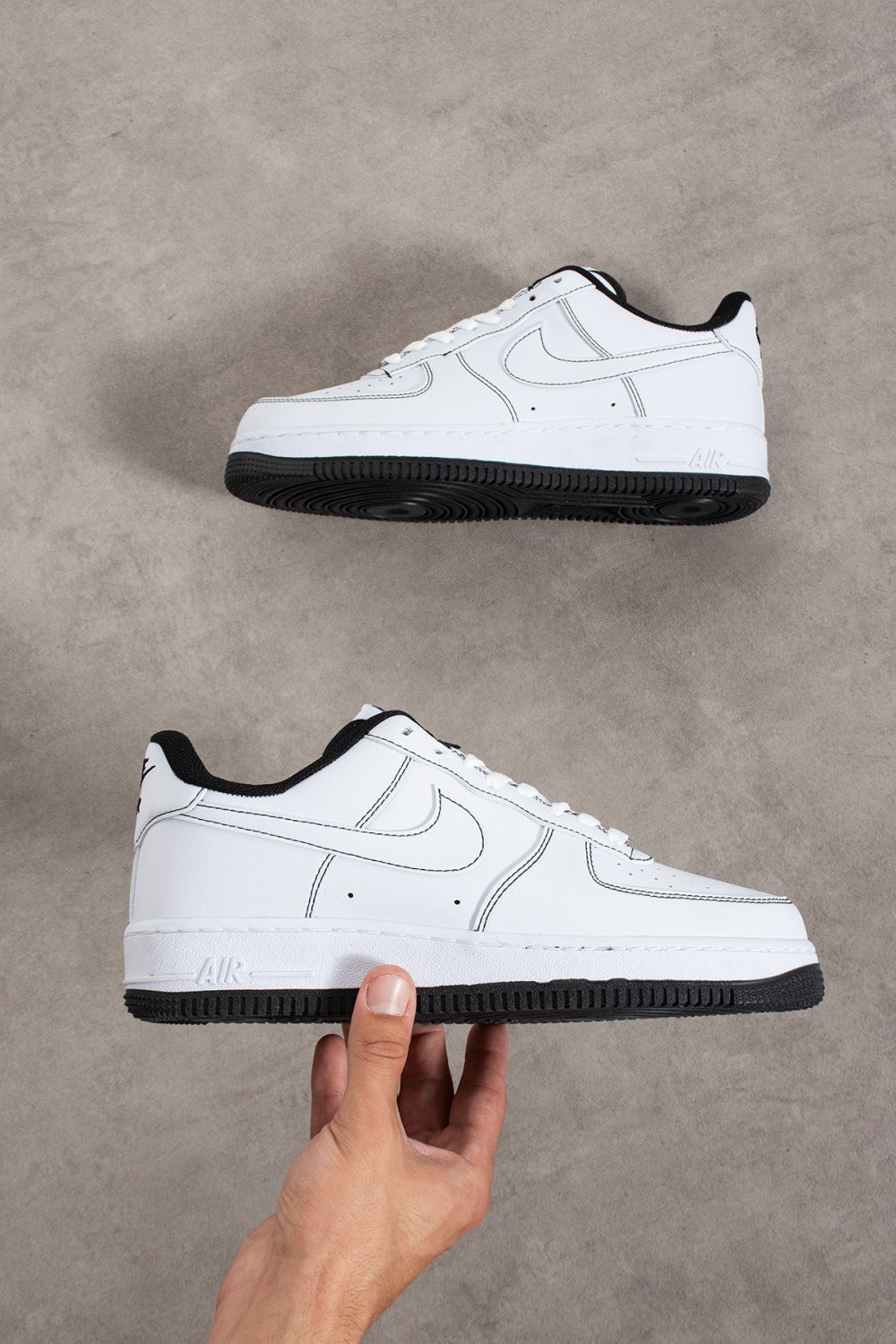 Nk Air Force1 Beyaz Beyaz Siyah Unisex