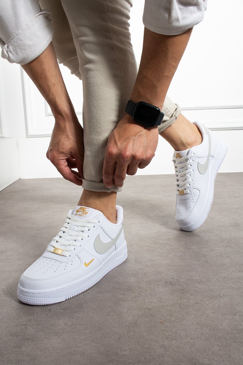Nk Airforce1 Beyaz  Gri ( Essentıal ) Unisex