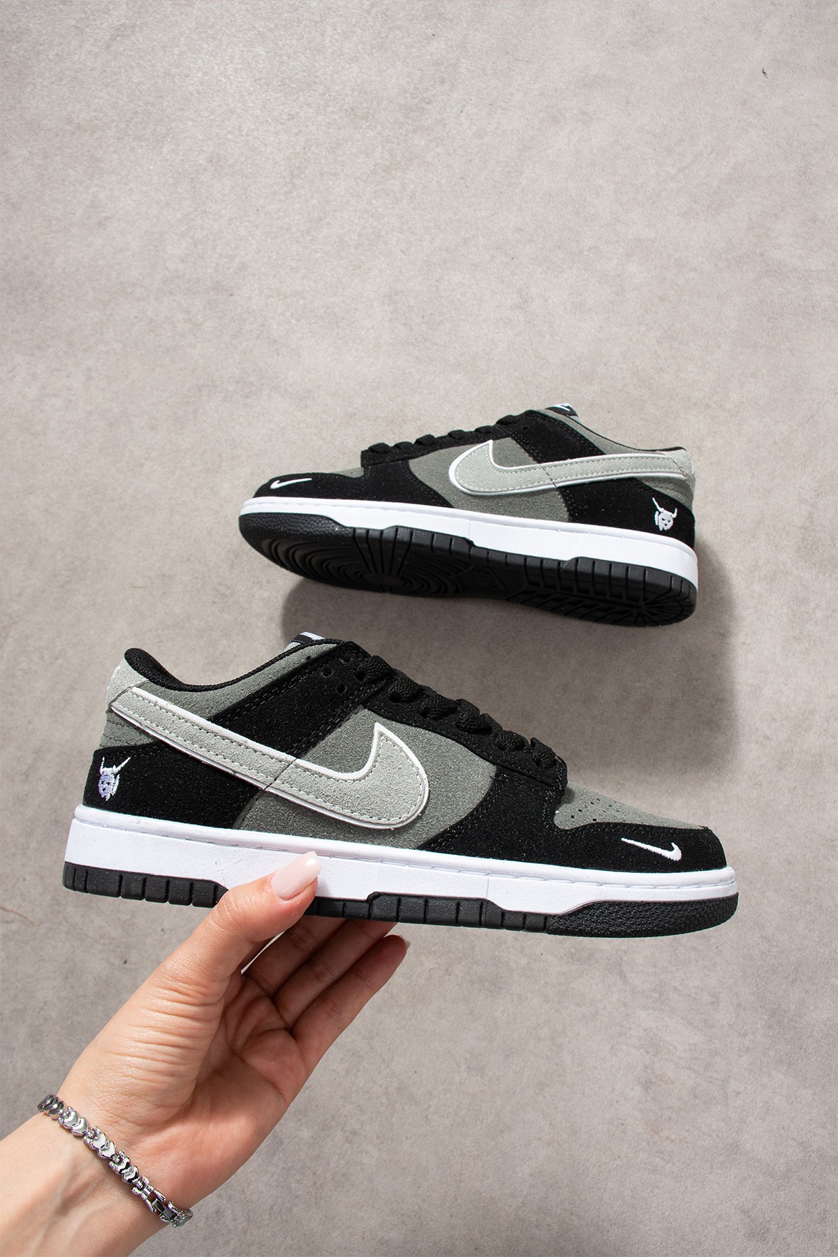 Nk Dunk Low Unisex Siyah Gri Venom 