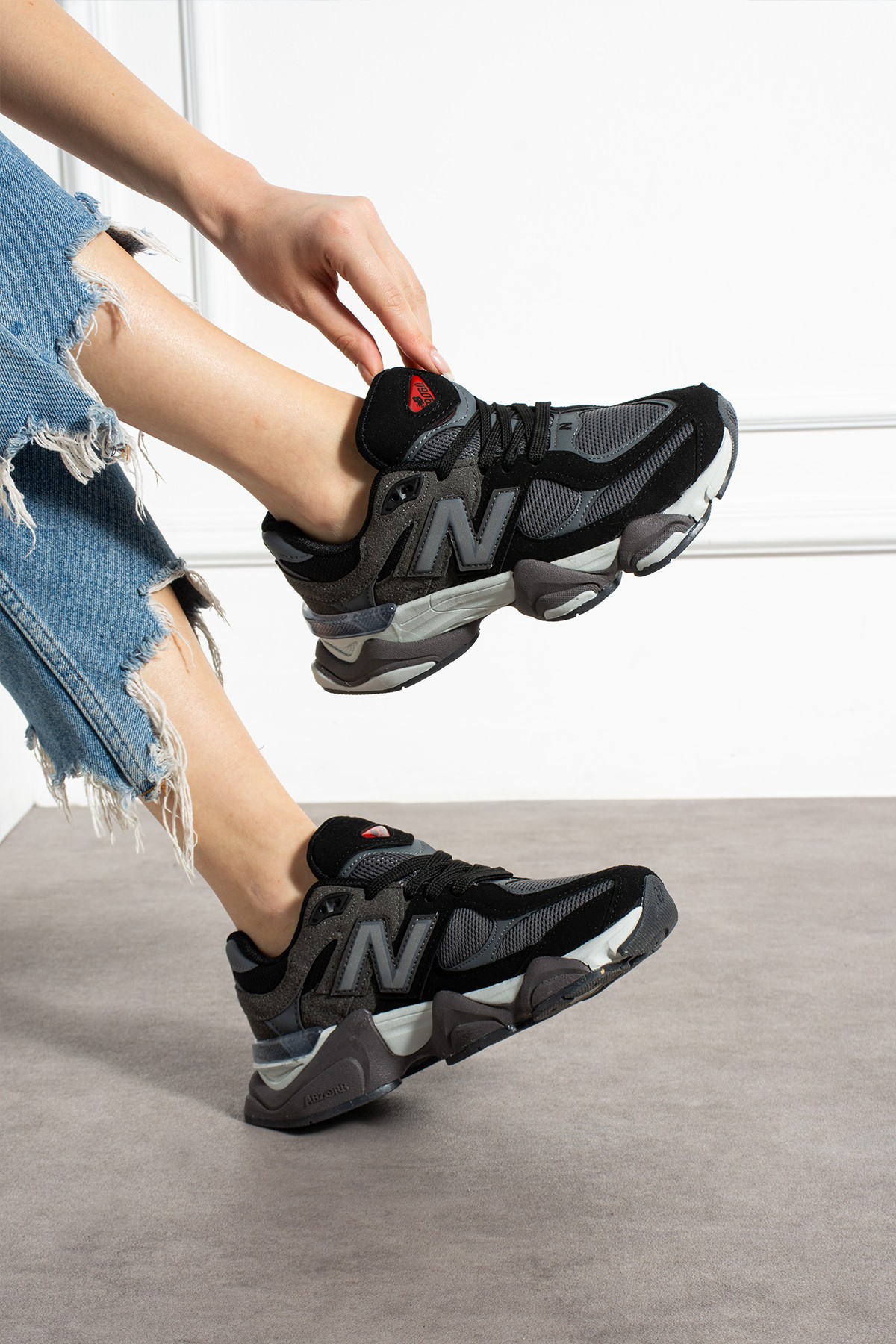 530 Beyaz Lacivert Günlük Sneakers - Gri Füme