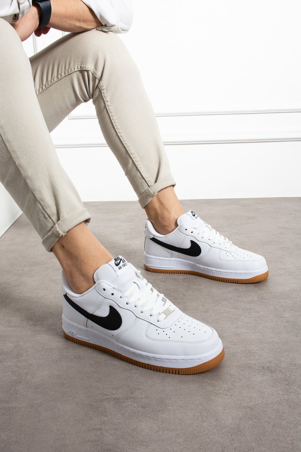 Nk Airforce1 Beyaz Siyah Krep Unisex