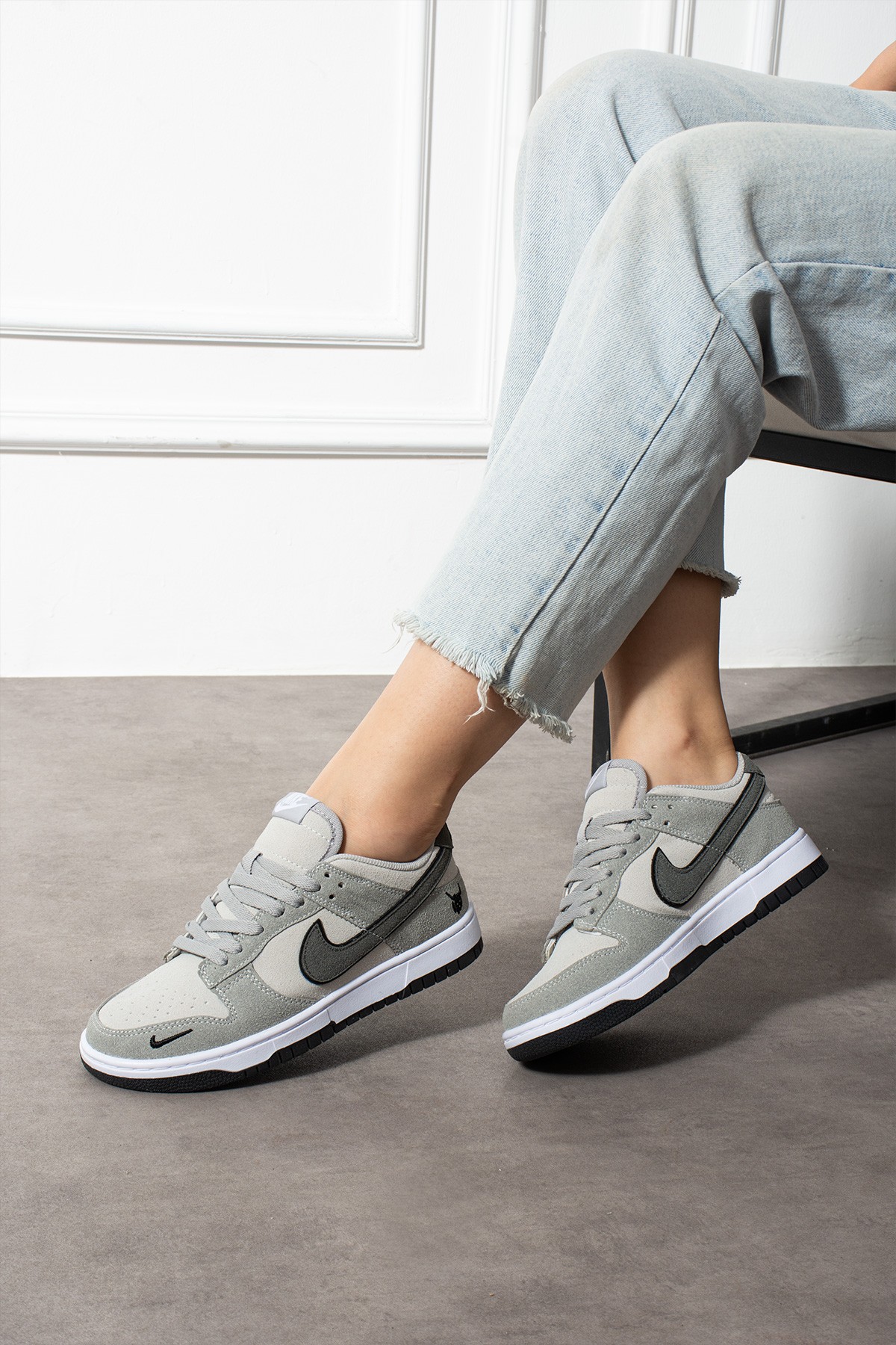 Nk Dunk Low Unisex Gri Taş Venom