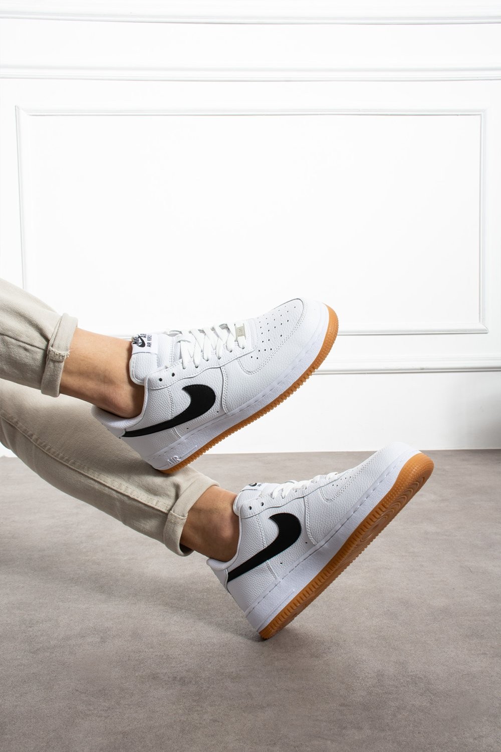 Nk Airforce1 Beyaz Siyah Krep Unisex