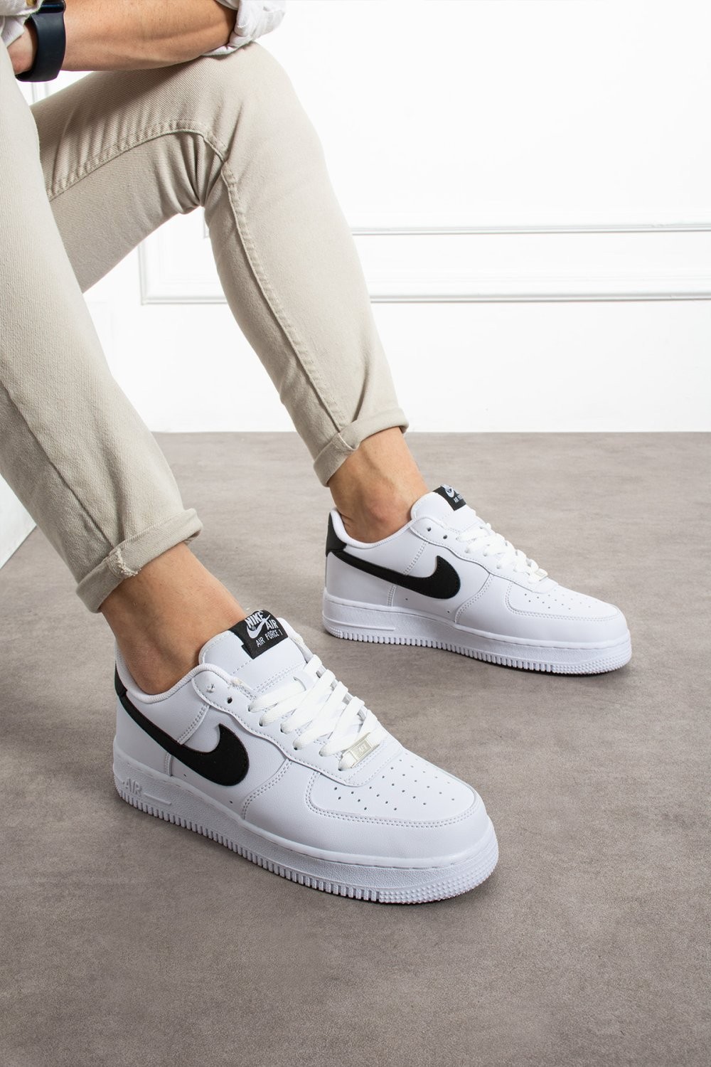 Nk Airforce1 Beyaz Siyah Beyaz Unisex