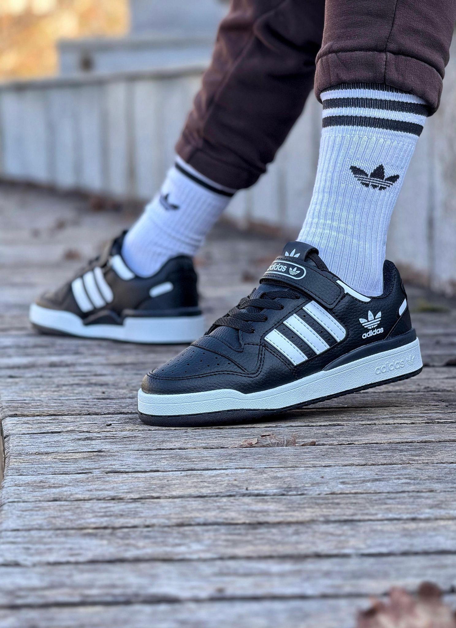 Forum Low Sneakers - Siyah Beyaz