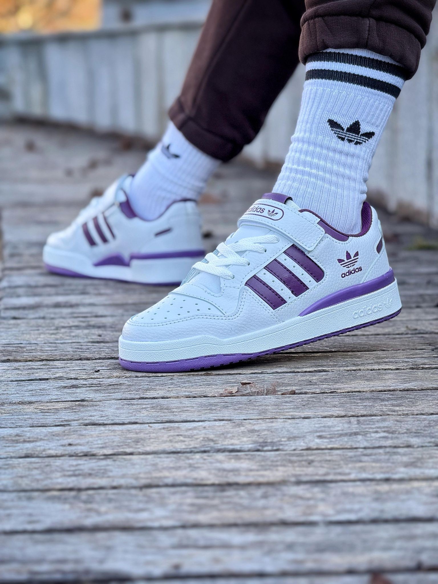 Forum Low Sneakers - Beyaz Mor
