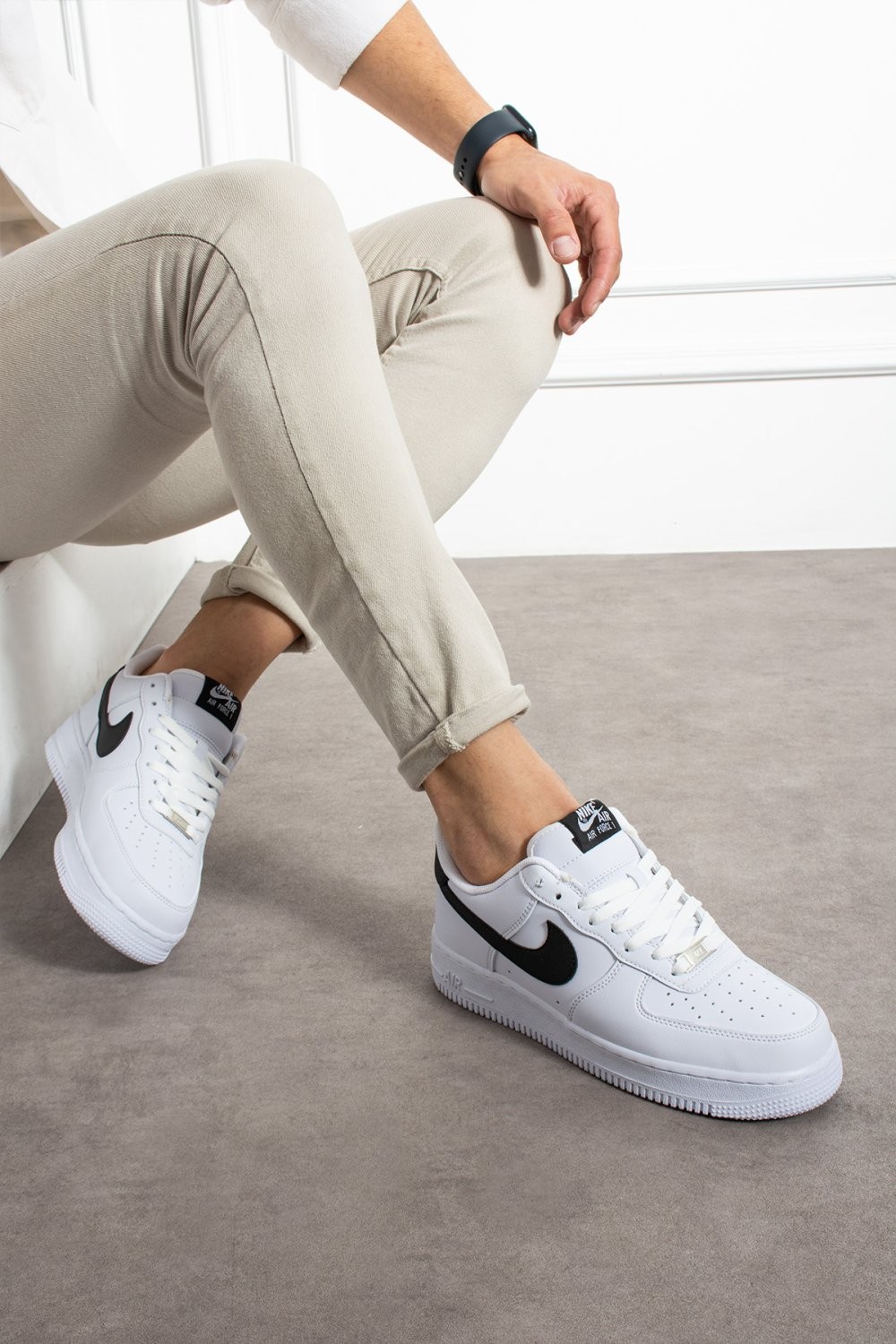 Nk Airforce1 Beyaz Siyah Beyaz Unisex