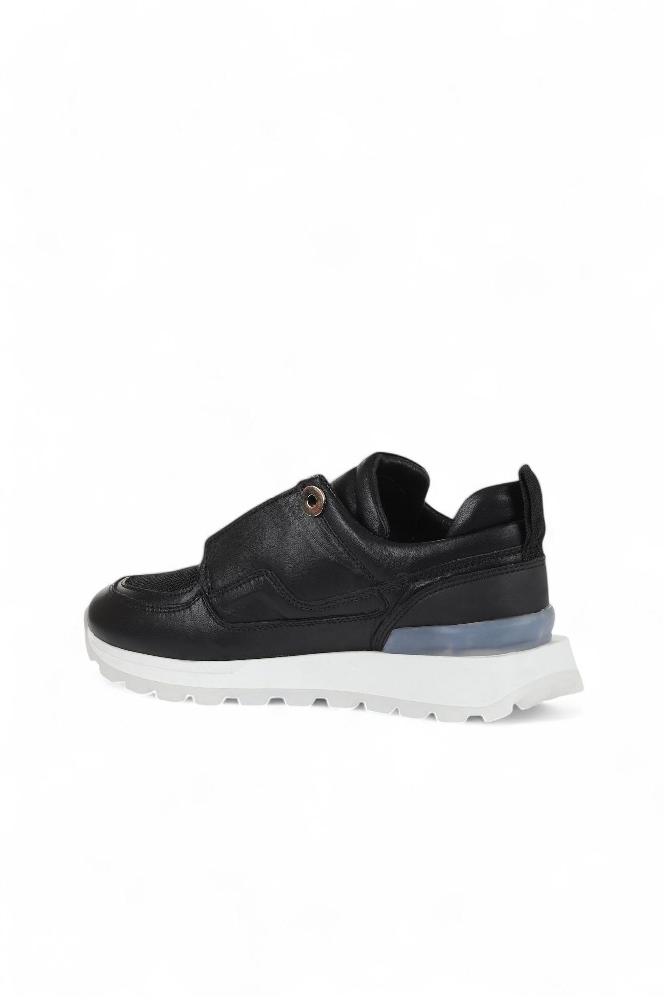 SİYAH DERİ KADIN SNEAKERS