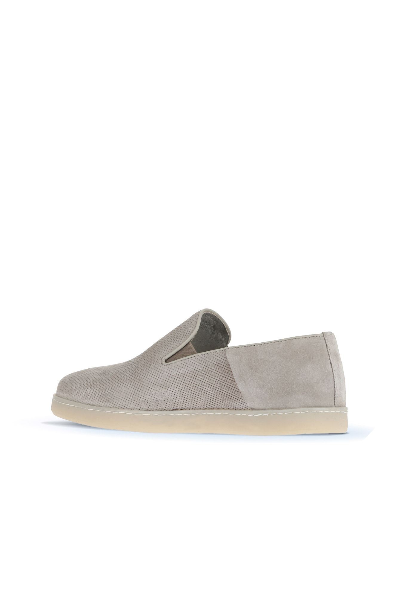 BEJ SÜET BASKILI ERKEK LOAFER