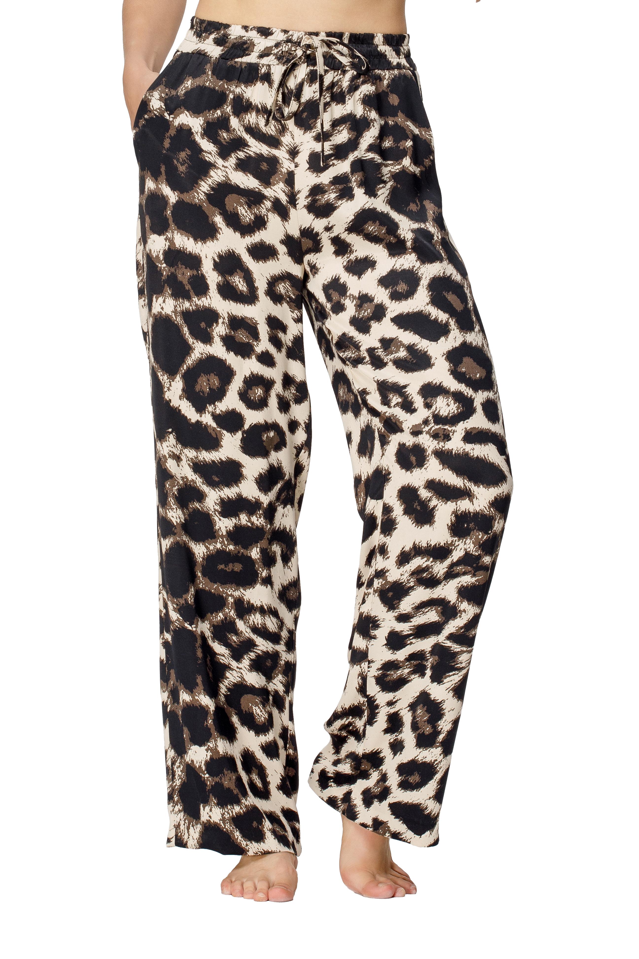 Mia Dökümlü Leopar Pantalon