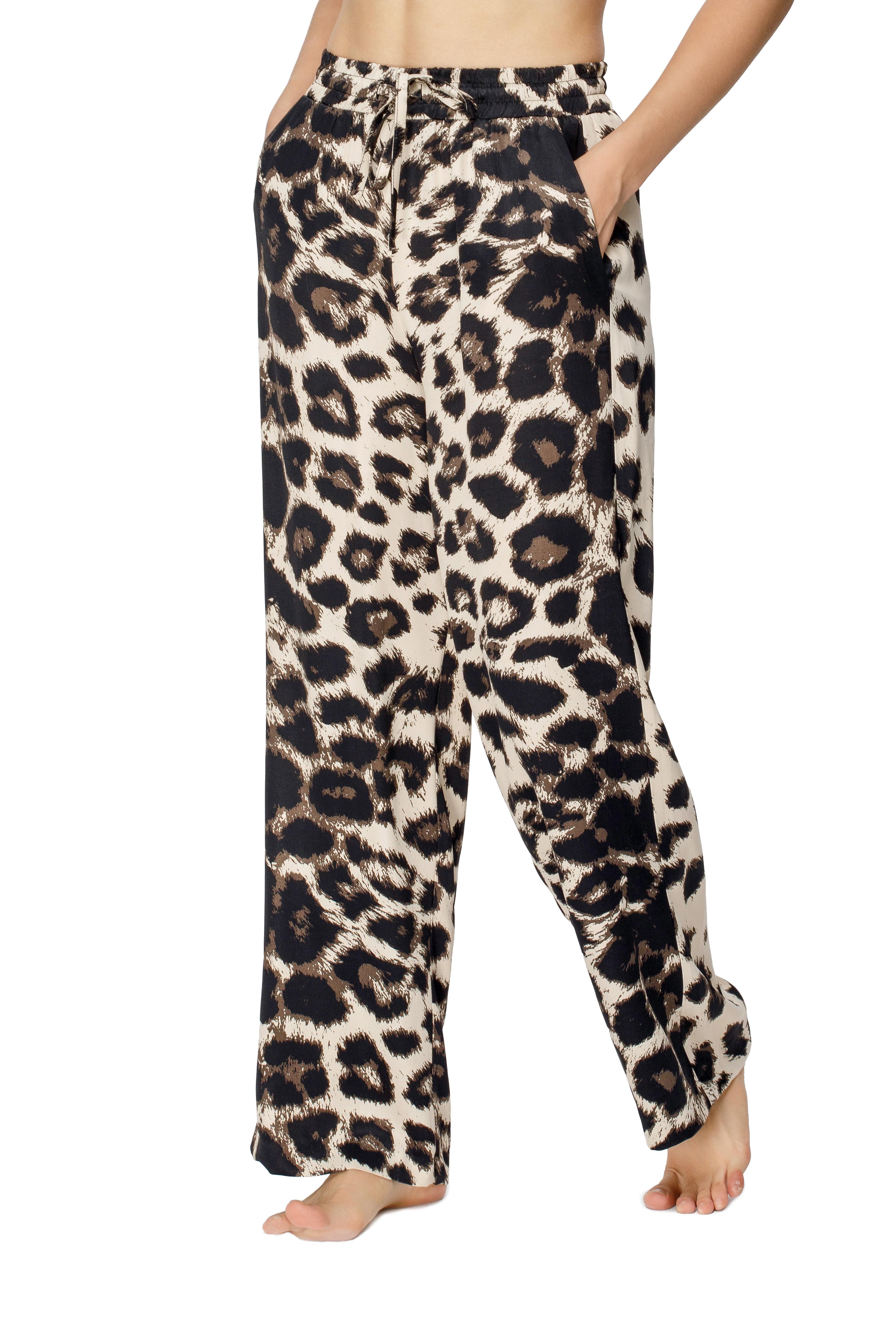 Mia Dökümlü Leopar Pantalon