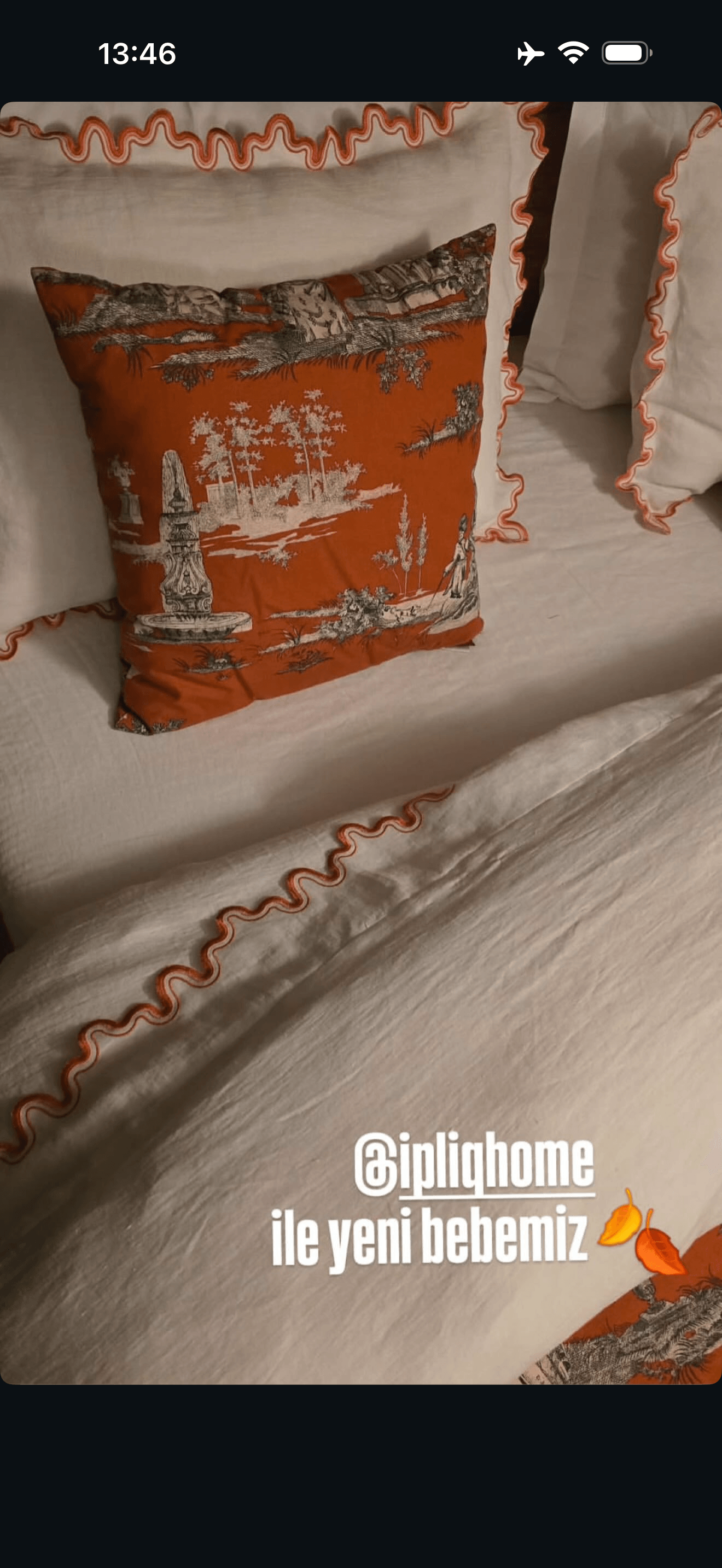 Maison Rouge Nakışlı %100 Keten Nevresim Takımı