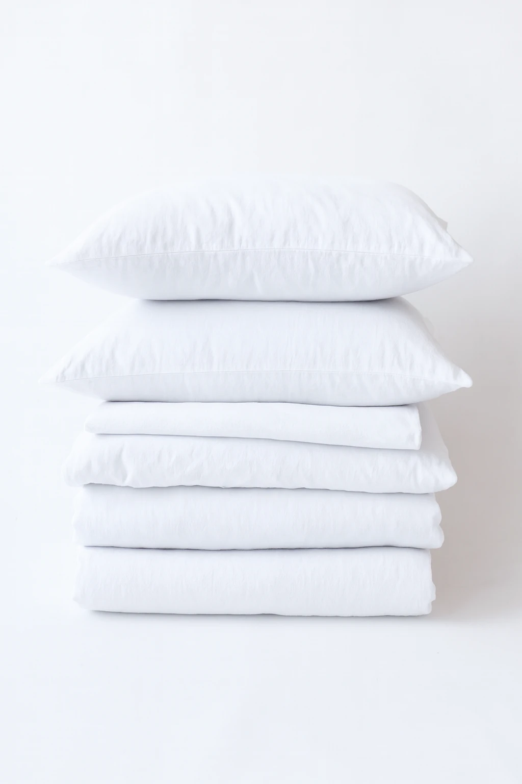 %100 Keten Beyaz Nevresim Takımı - King Size