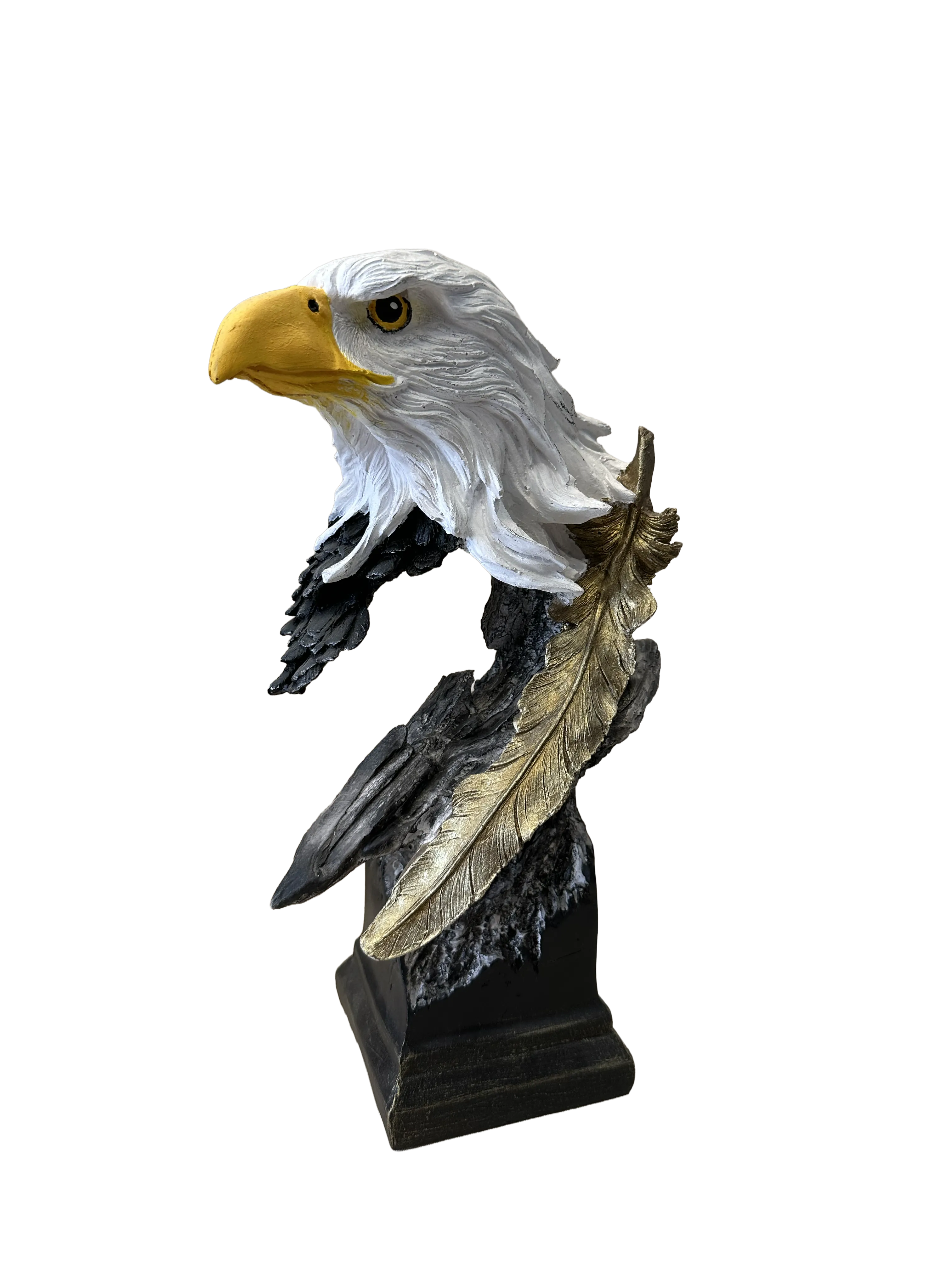 Göklerin Hakimi: Asil Bakışlı Kartal Büstü Heykeli (34 cm)
