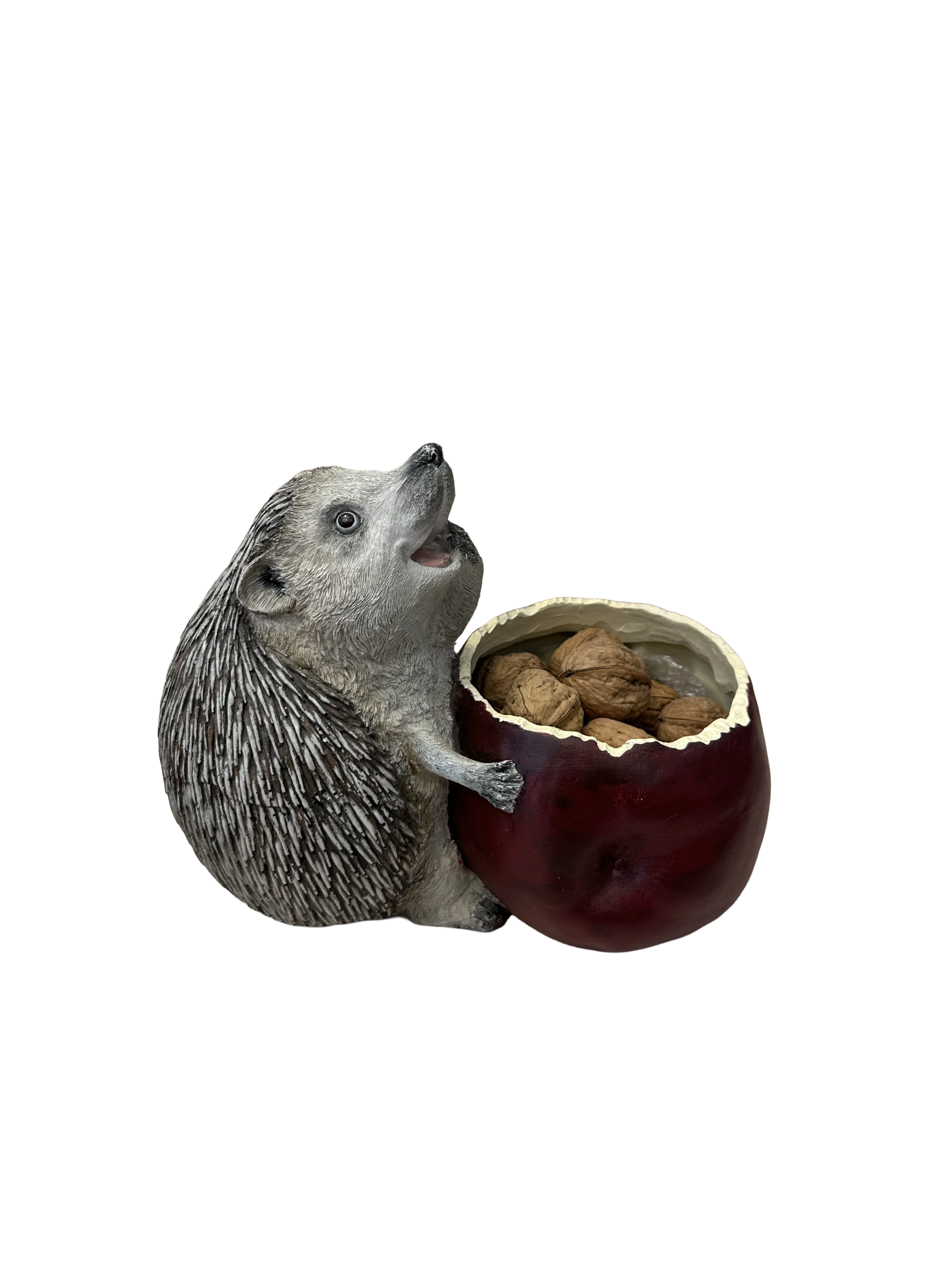 Orman Neşesi: Fındık Kıran Sevimli Sincap Figürlü Vazo (22 cm)