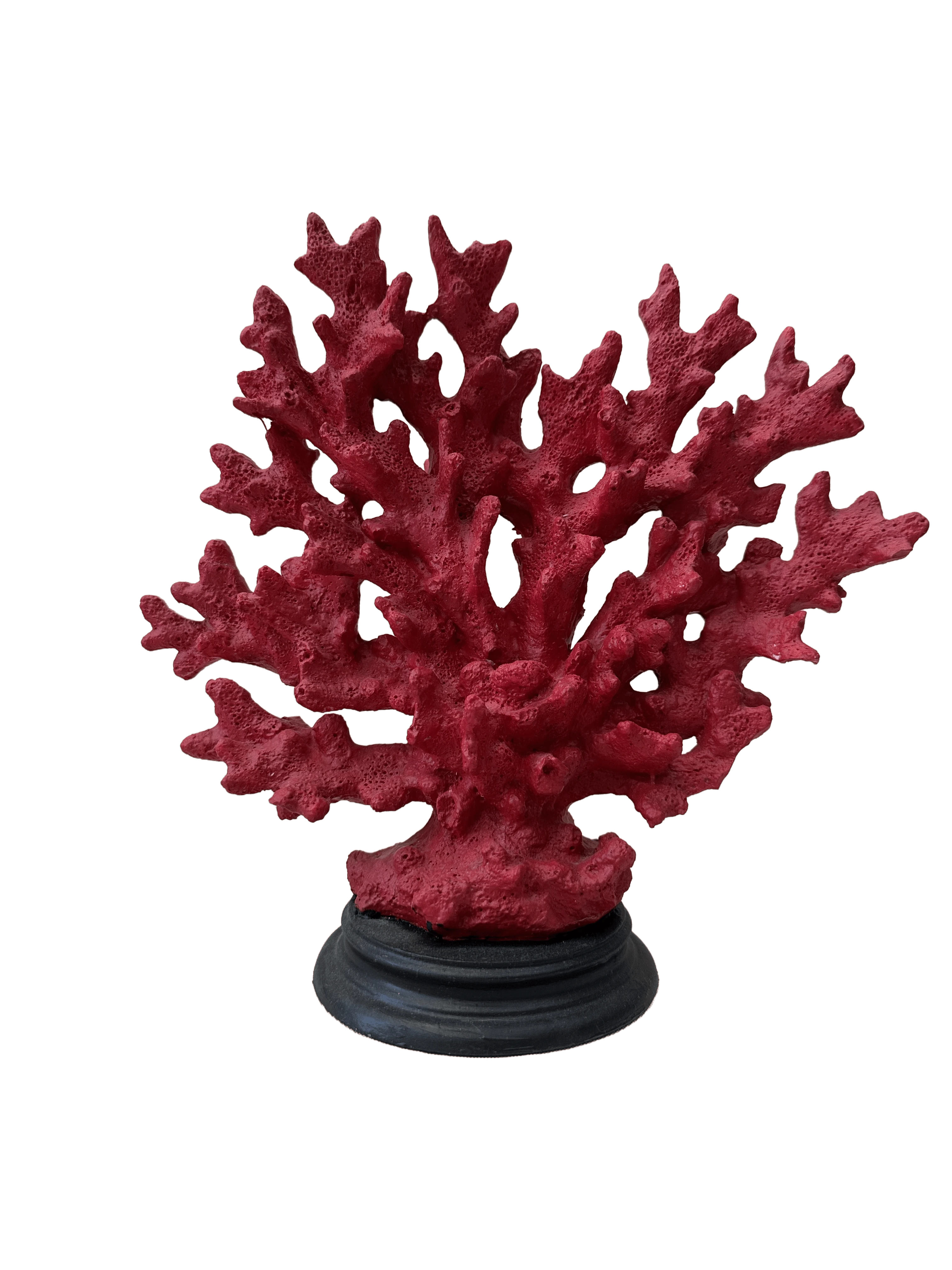 Okyanus Esintisi: Canlı Kırmızı Dekoratif Mercan Obje (24 cm)