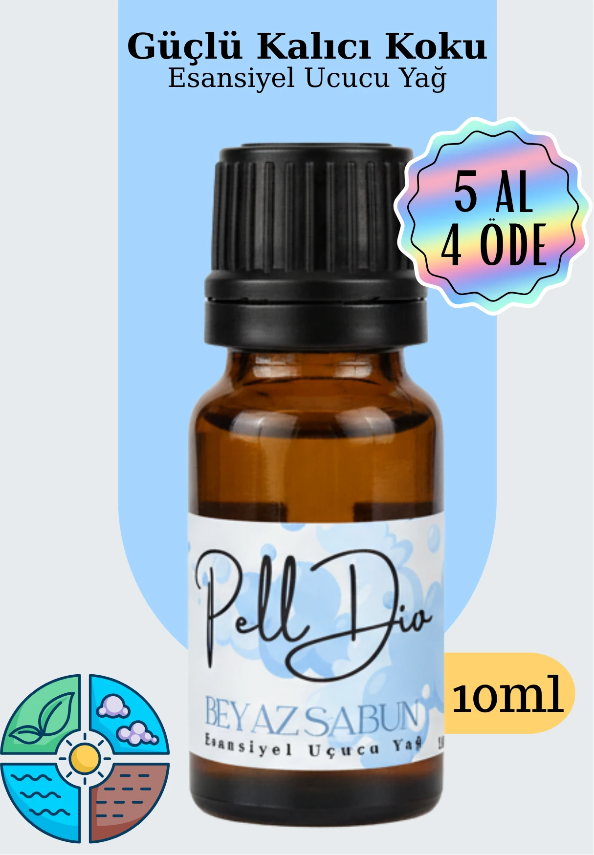 White Soap Esansiyel Uçucu Koku Yağı Buhurdanlık Yağı Difüzör Esansı Hobi Esans Ortam Oda 10ml