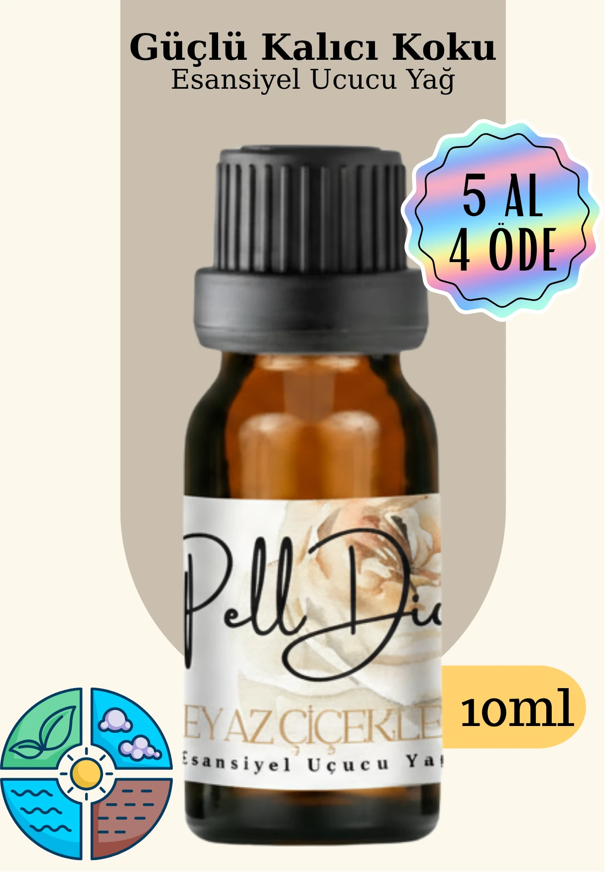 White Flowers Esansiyel Uçucu Koku Yağı Buhurdanlık Yağı Difüzör Esansı Hobi Esans Ortam Oda 10ml