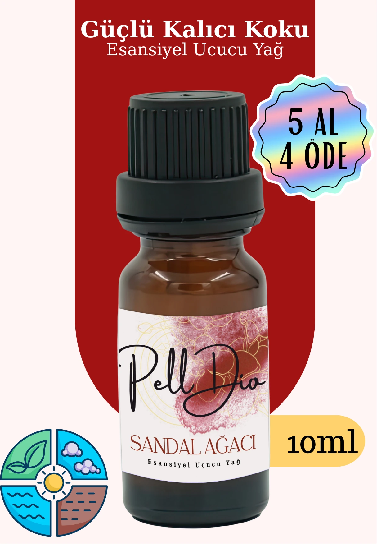 Sandal Wood Esansiyel Uçucu Koku Yağı Buhurdanlık Yağı Difüzör Esansı Hobi Esans Ortam Oda 10ml