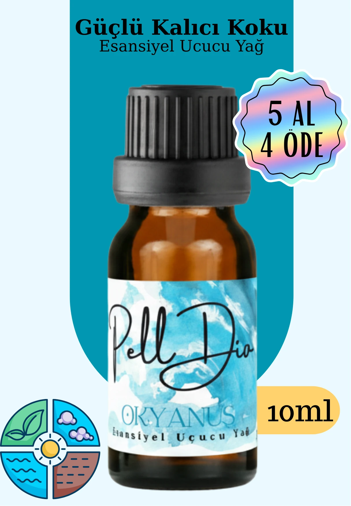 Sea Breeze Esansiyel Uçucu Koku Yağı Buhurdanlık Yağı Difüzör Esansı Hobi Esans Ortam Oda 10ml