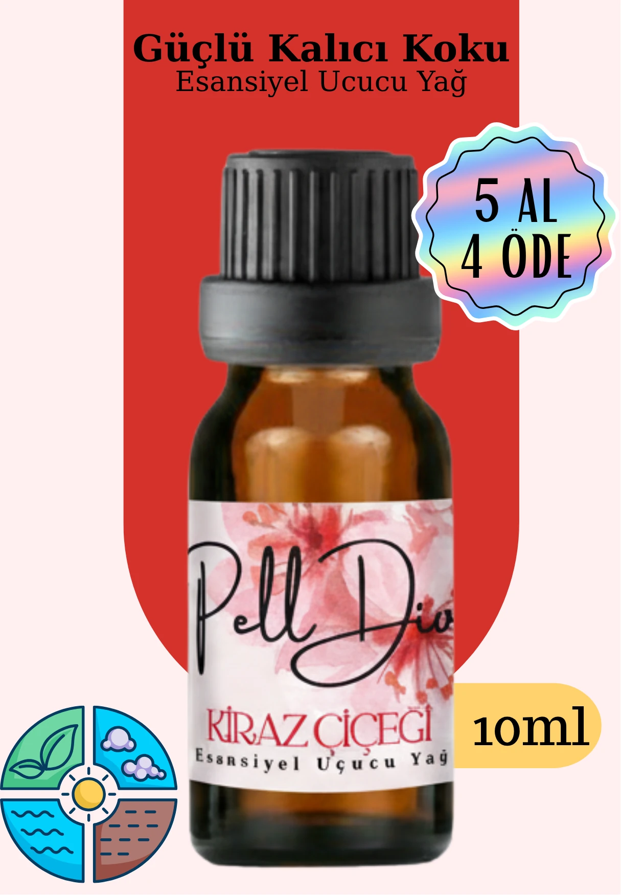 Cherry Blossom Esansiyel Uçucu Koku Yağı Buhurdanlık Yağı Difüzör Esansı Hobi Esans Ortam Oda 10ml