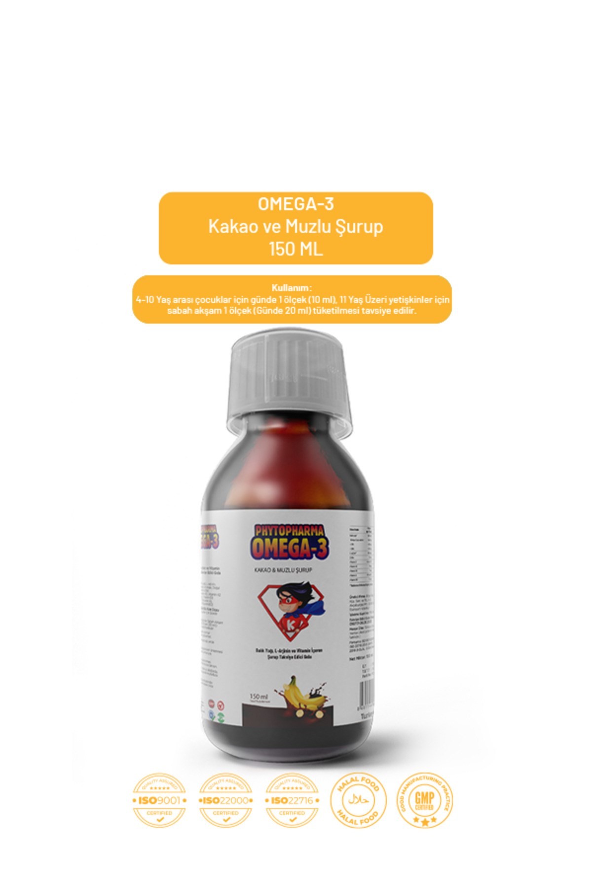 Phytopharma Omega-3 Kakao Muzlu Şurup