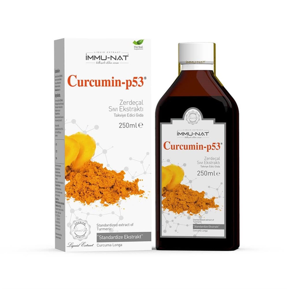 İMMU-NAT Zerdeçal Ekstraktı Curcumin-p53 250 ML