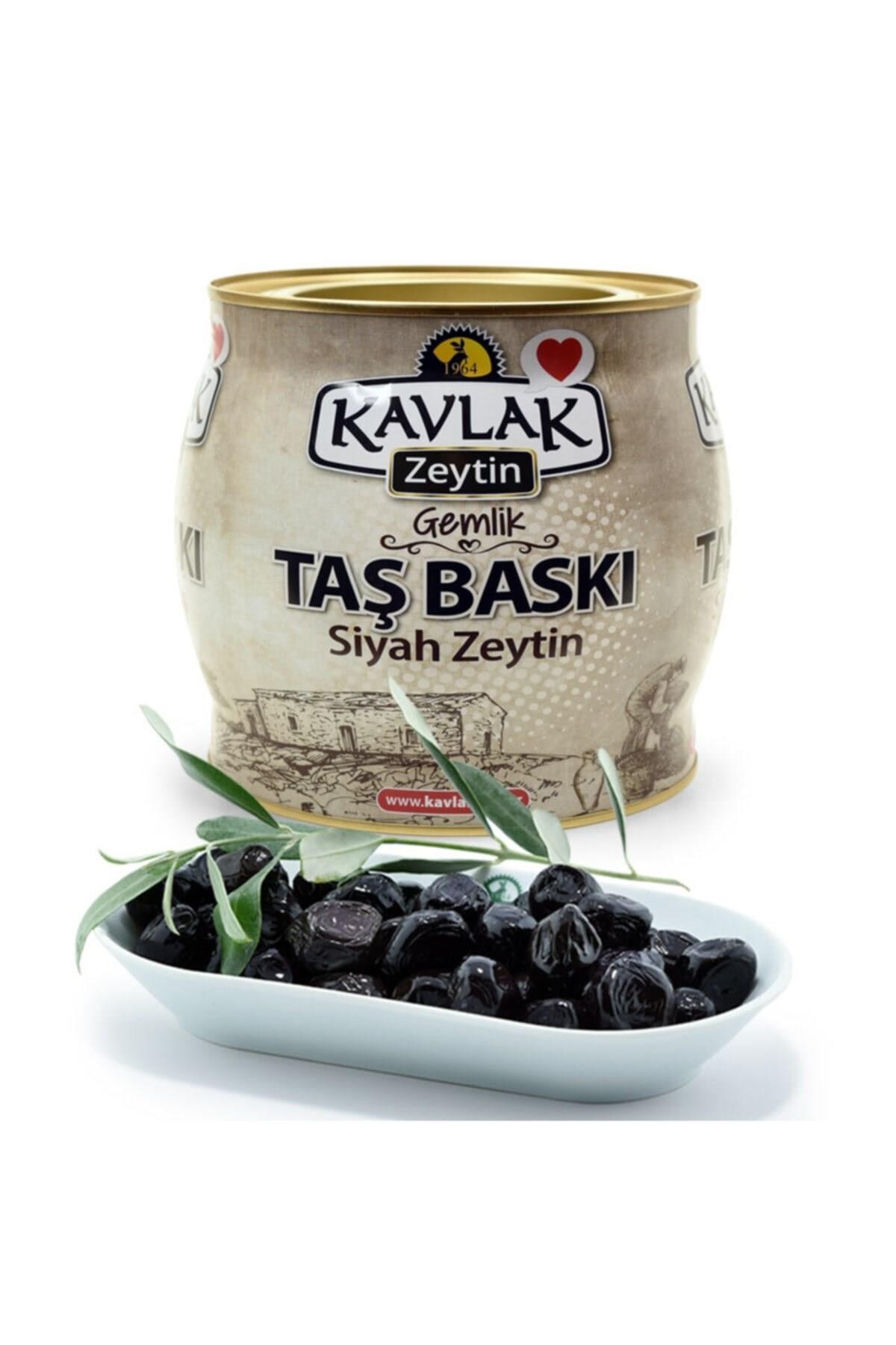 Kavlak Taş Baskı Gemlik Siyah Zeytin 2 Kg