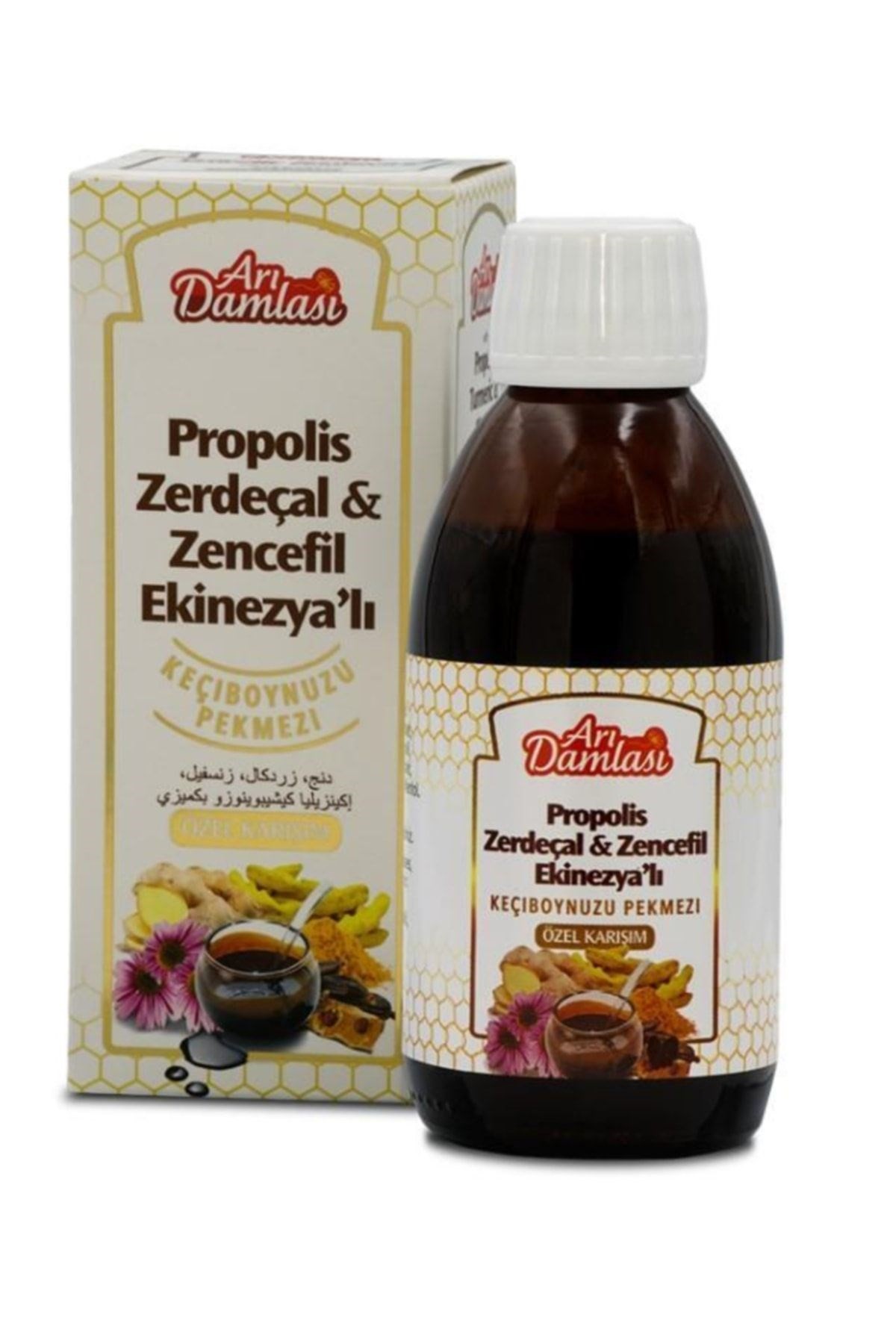 Propolis Zerdeçal Zencefil Ekinezyalı Yetişkin Pekmez 250 Gr