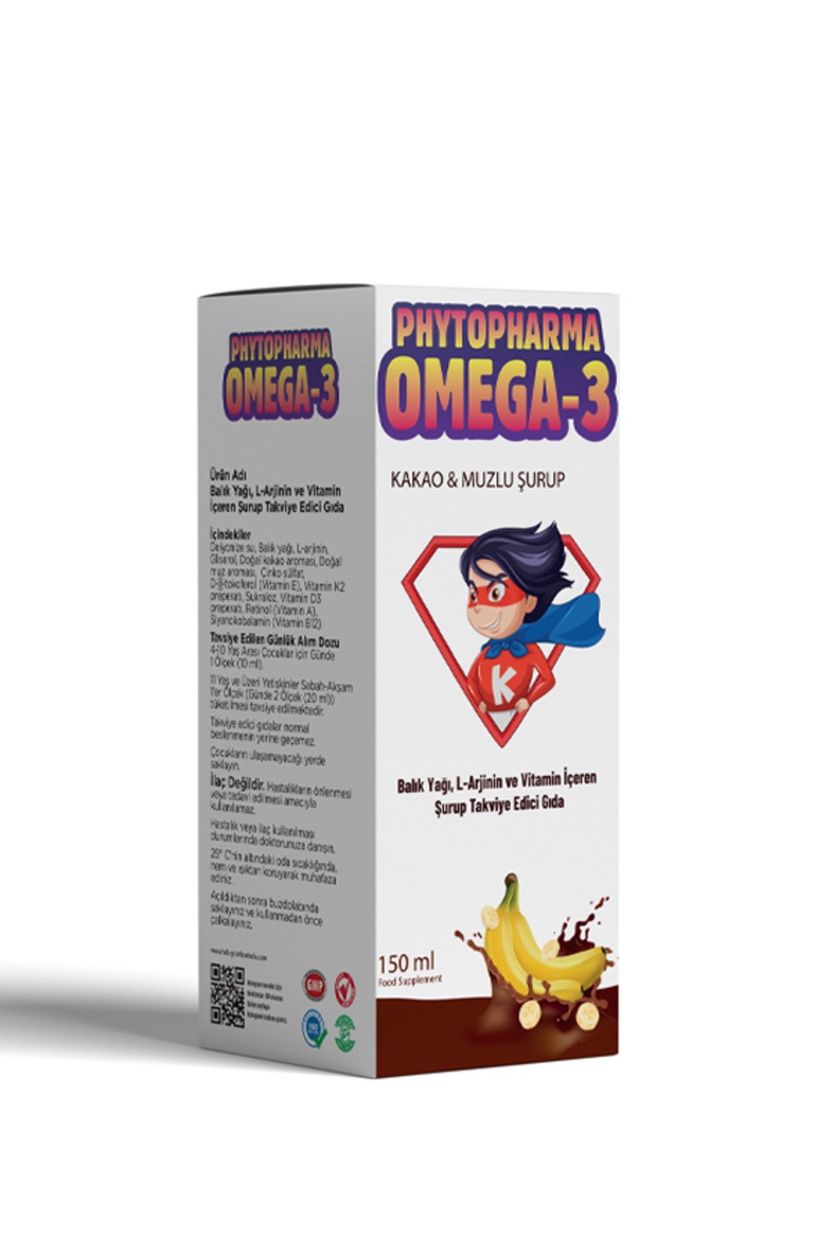 Phytopharma Omega-3 Kakao Muzlu Şurup