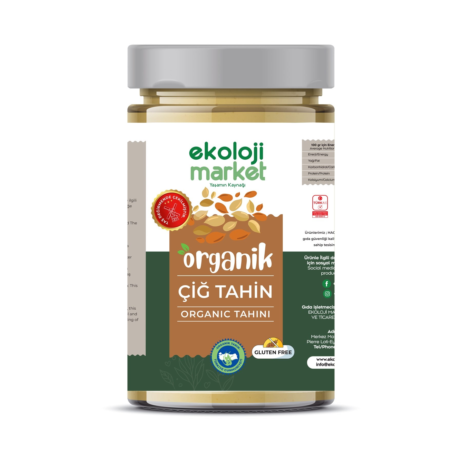 Organik Çiğ Tahin 500 gr