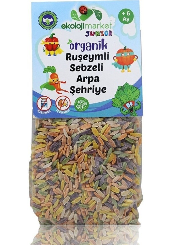 Organik Ruşeymli Sebzeli Arpa Şehriye 250g