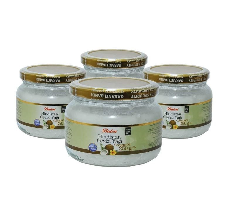 Hindistan Cevizi Yağı 250 gr 4 Adet