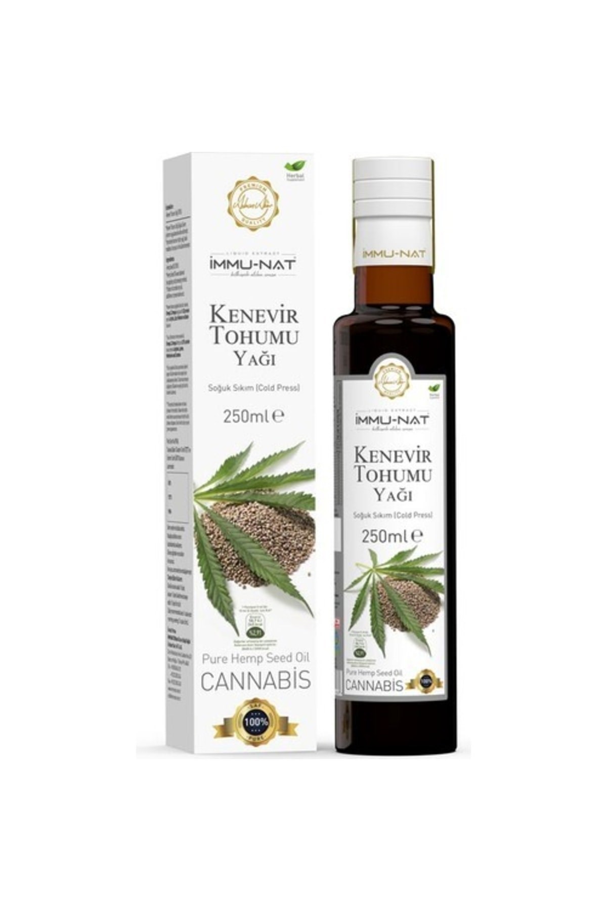 İMMU-NAT İmmu CBD Kenevir Tohumu Yağı 250 ML