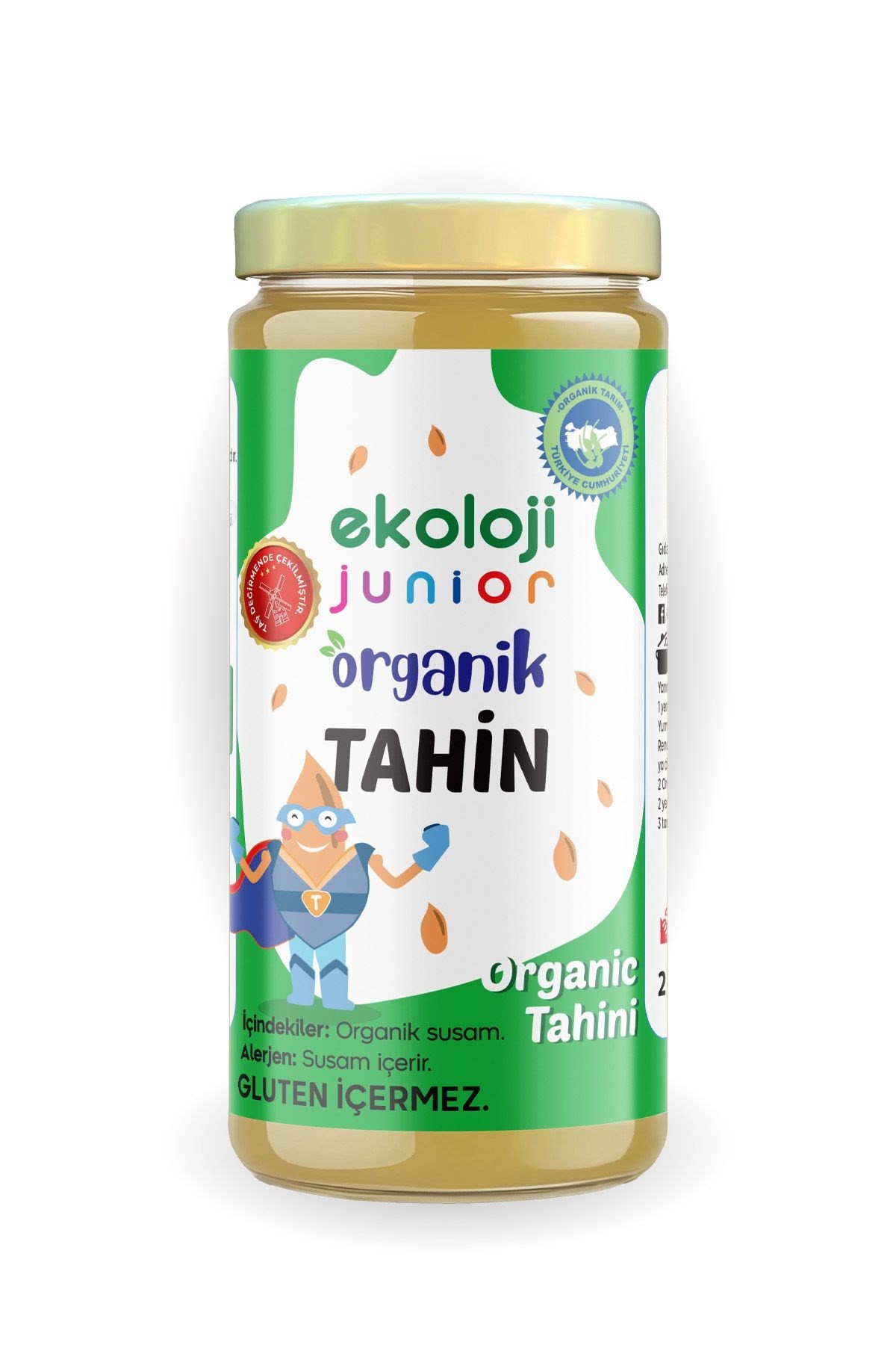 Organik Bebek Çiğ Tahin 230 Gr 3 lü Paket Organic Baby Raw Tahini 230 Gr 3 Pack