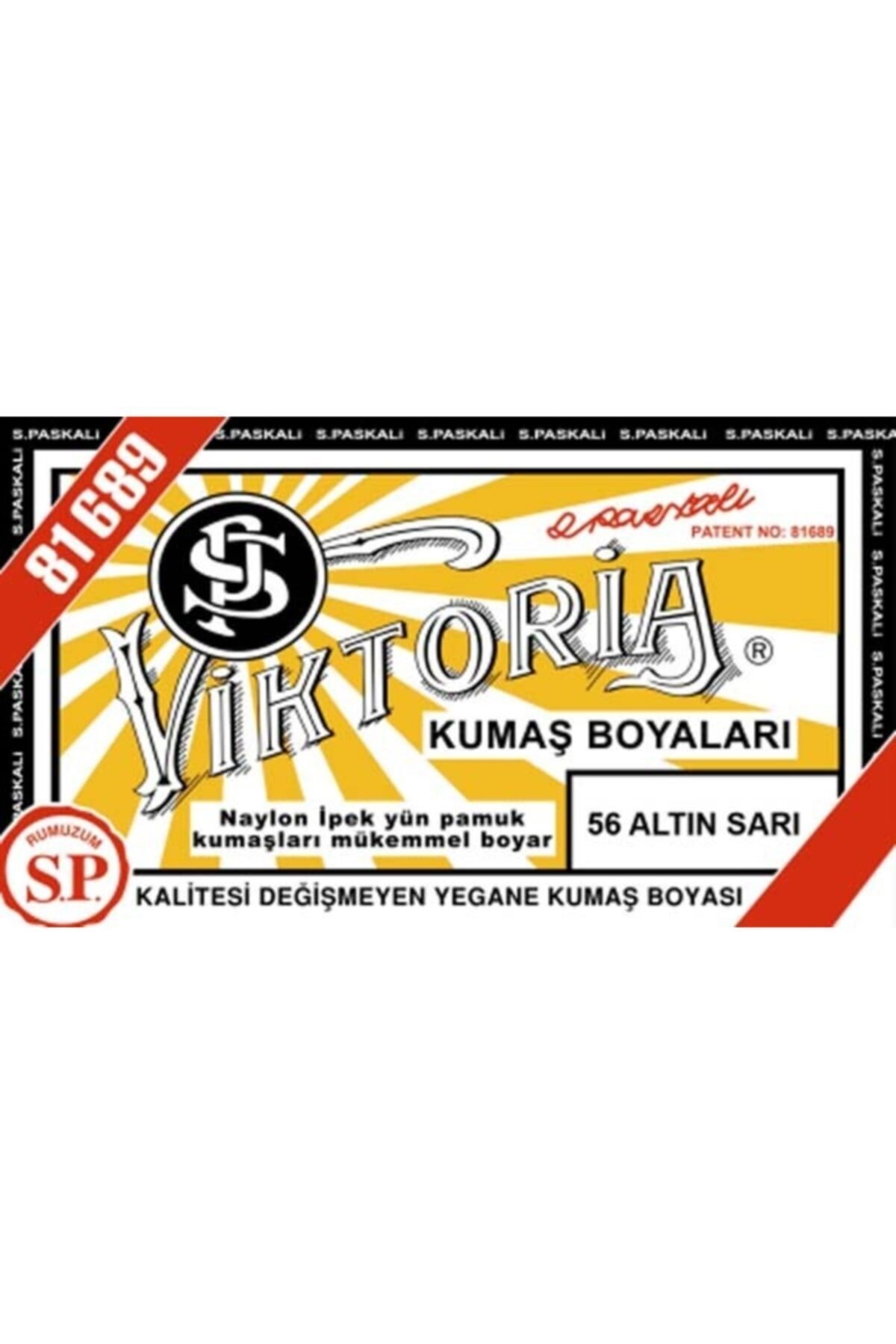 Viktoria Kumaş Boyası Altın Sarı No:56