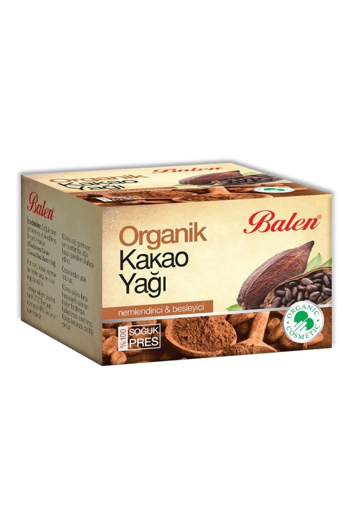 Organik Kakao Yağı Doğal Saf Soğuk Pres 50 Ml