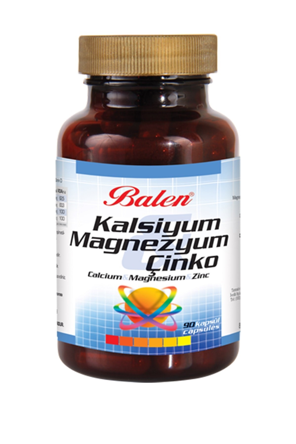 BALEN KALSİYUM MAGNEZYUM ÇİNKO 709 MG 90 KAPSÜL