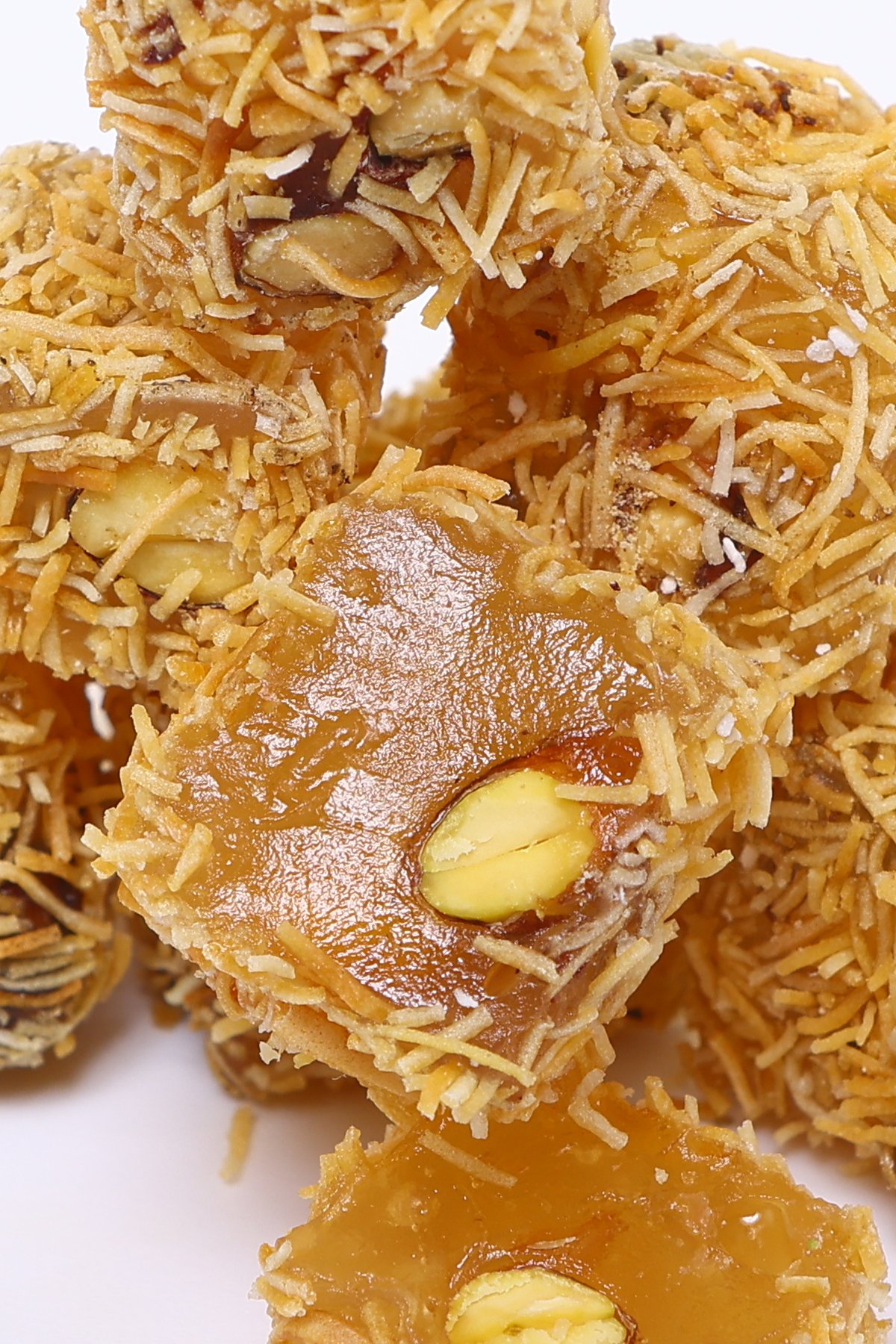 Kadayıflı Çifte Kavrulmuş Antep Fıstıklı Lokum 500 gr