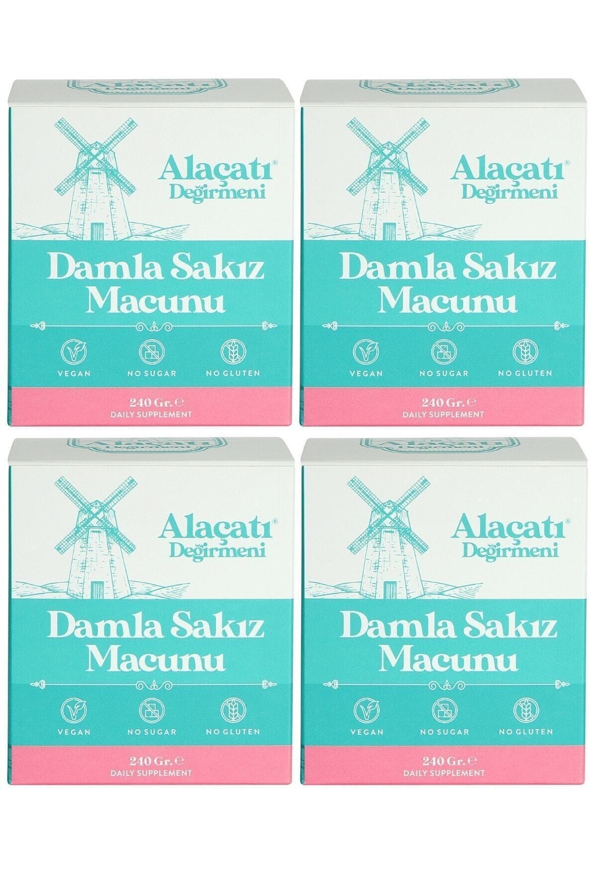 Alaçatı Değirmeni Damla Sakızlı Macun 4 x 240 gr 4'lü Set