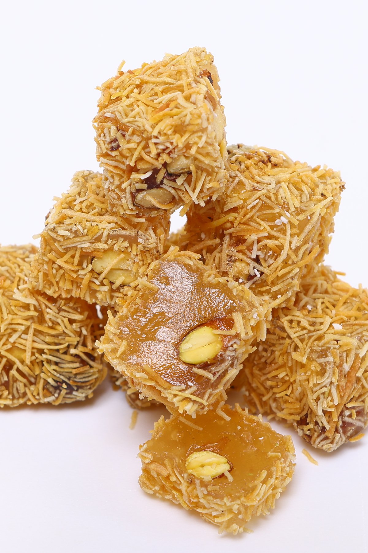 Kadayıflı Çifte Kavrulmuş Antep Fıstıklı Lokum 500 gr