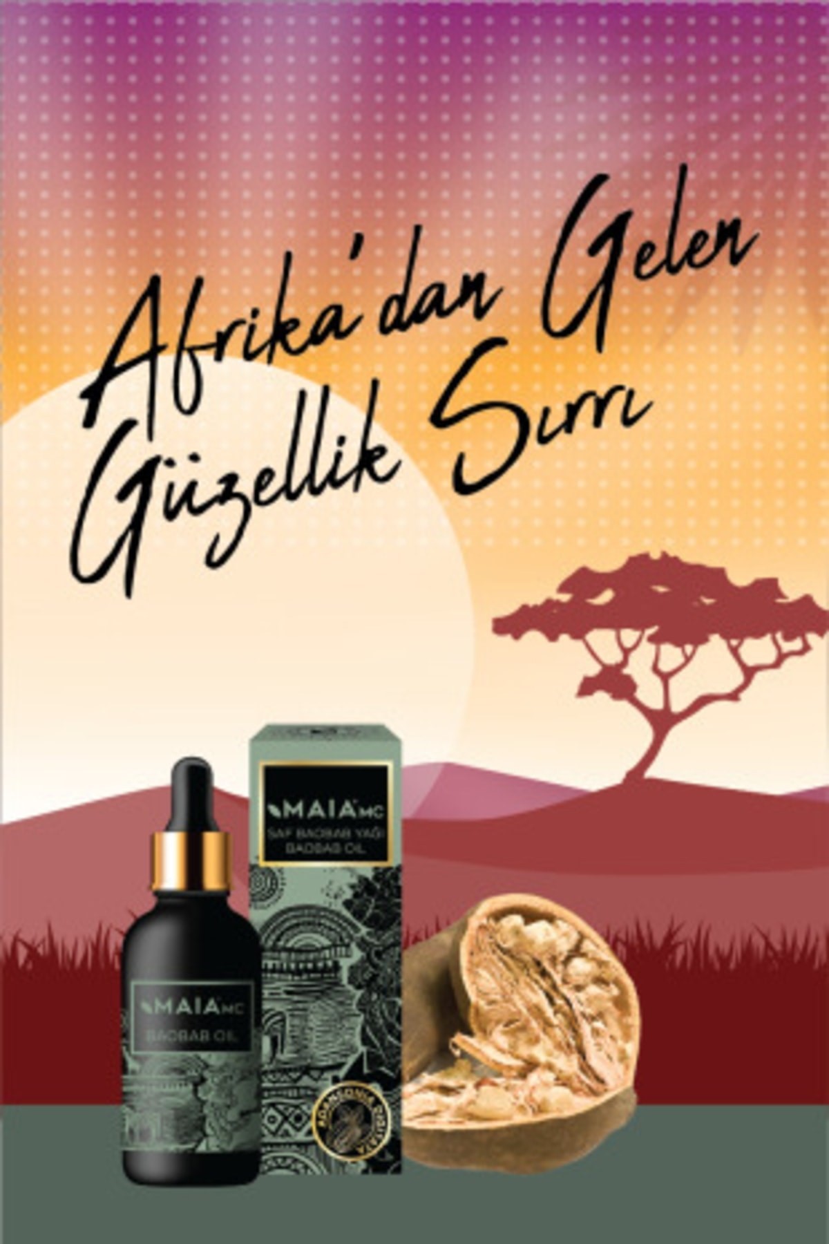 Saf Baobab Yağı 20 ml Kuru Ve Çok Kuru Ciltler Için