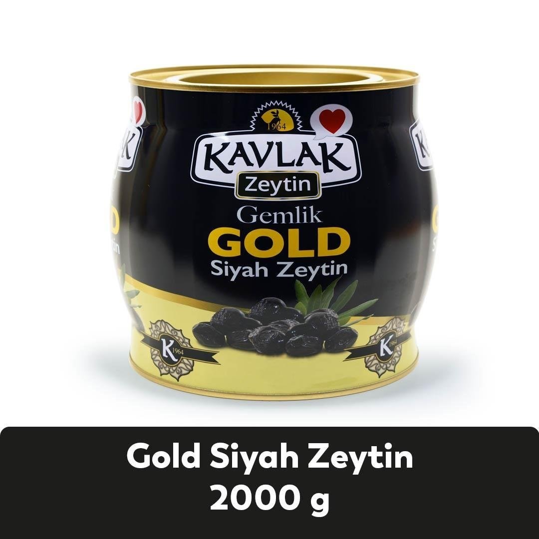 Kavlak Gold Gemlik Siyah Zeytin 2 kg