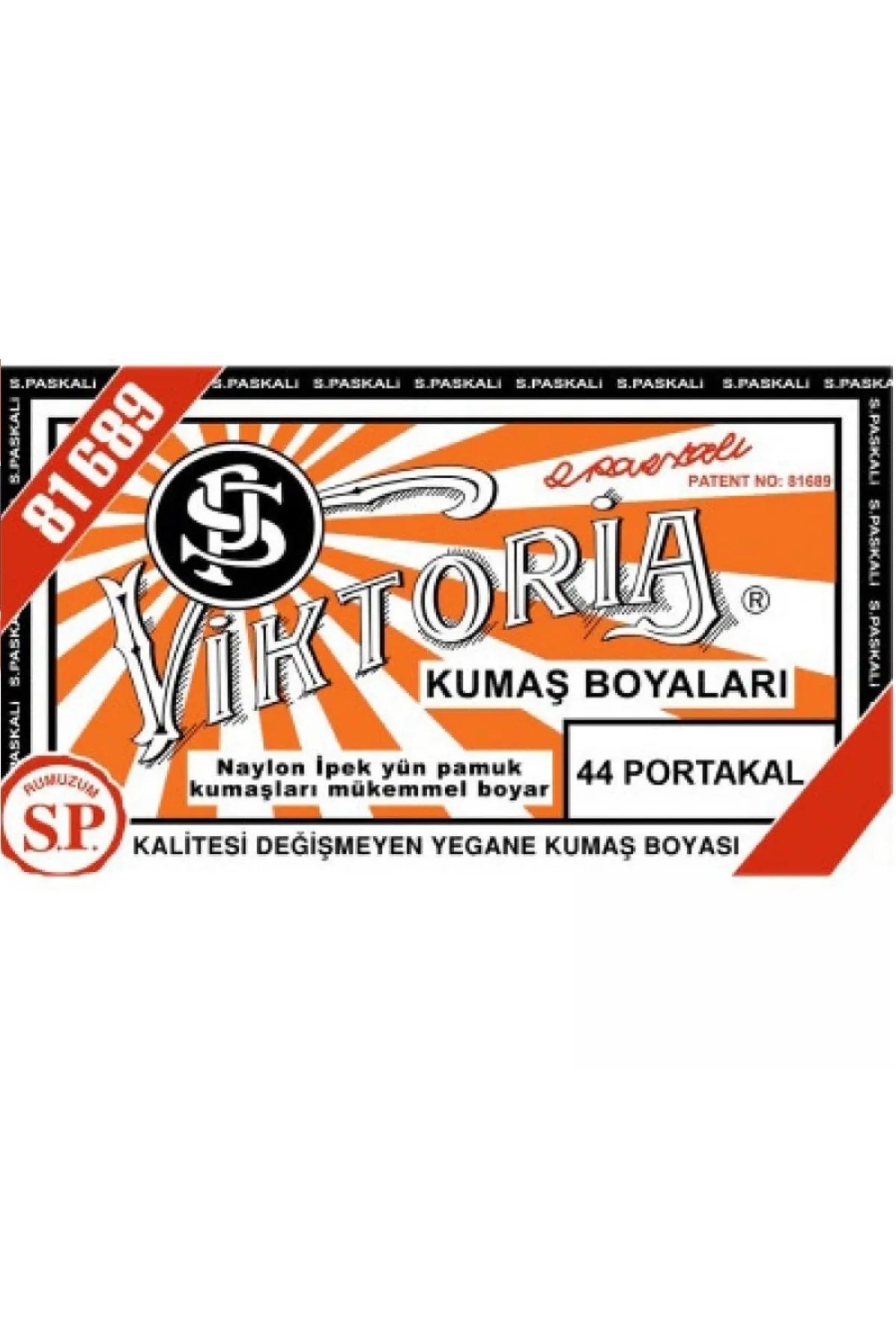 Viktoria Kumaş Boyası Portakal No:44