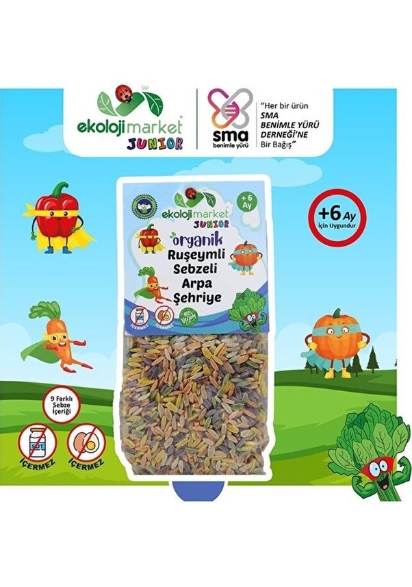 Organik Ruşeymli Sebzeli Arpa Şehriye 250g